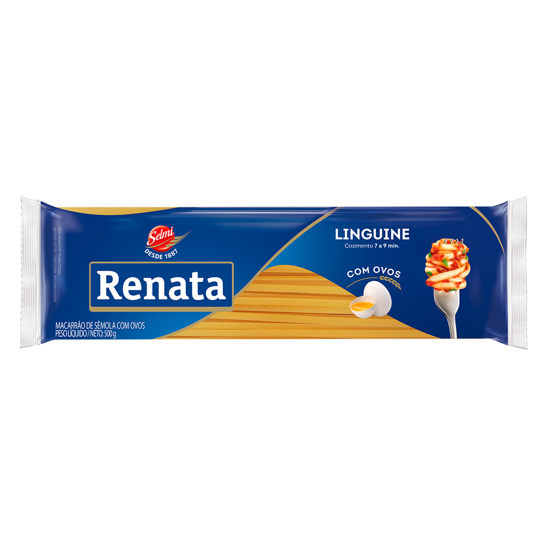 Macarr&atilde;o de S&ecirc;mola com Ovos Linguine Renata Pacote 500g&nbsp;