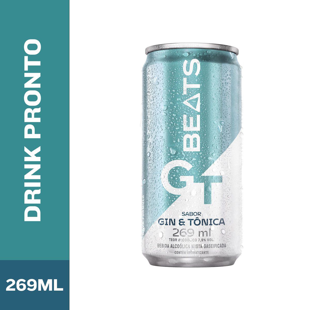 Drink Pronto Beats Drinks GT Sabor Gin&T&ocirc;nica 269ml Lata&nbsp;