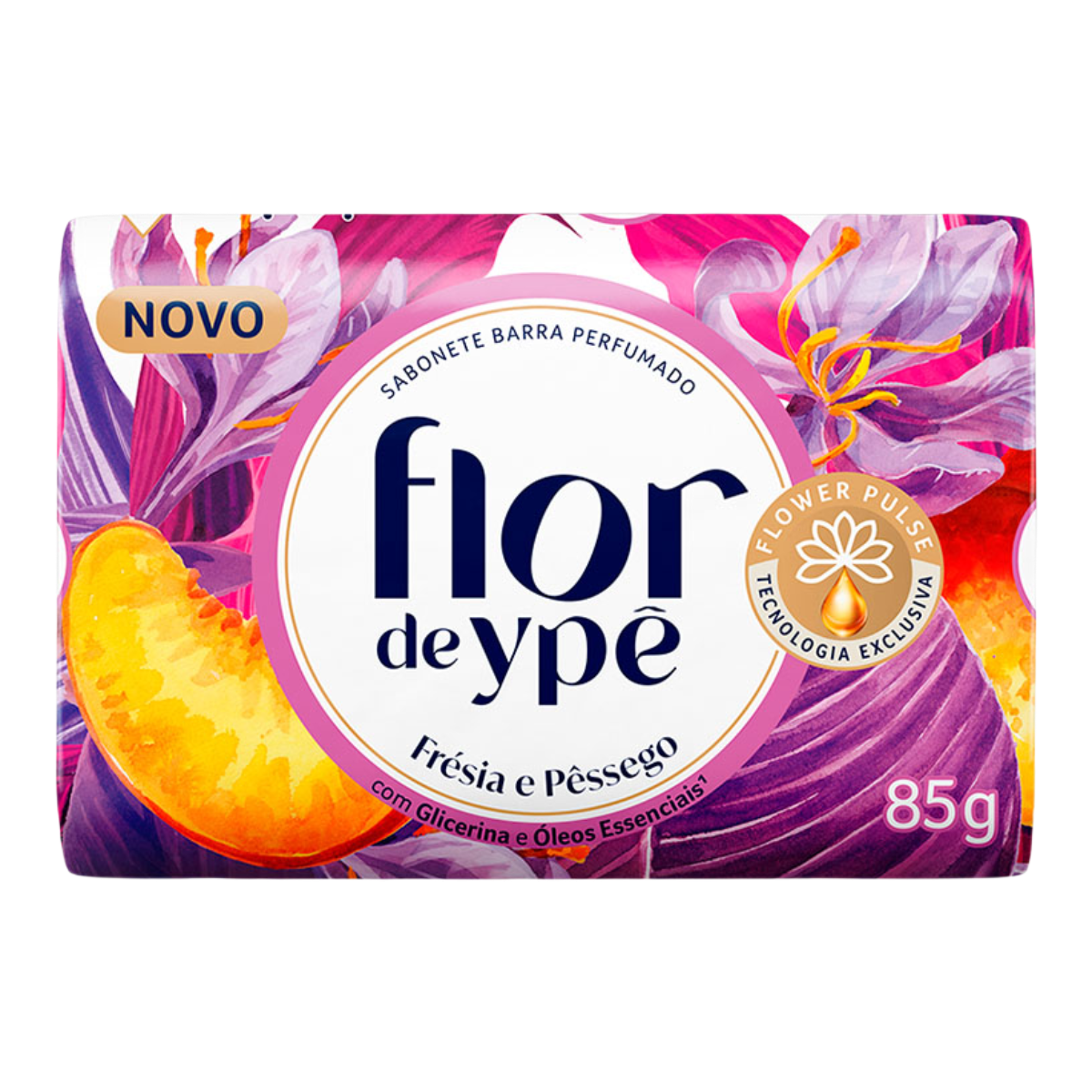 Sabonete em Barra Fr&eacute;sia e P&ecirc;ssego Flor de Yp&ecirc; Envolt&oacute;rio 85g