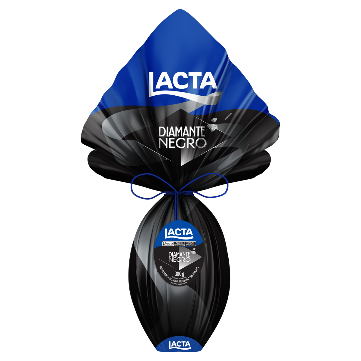 Ovo de P&aacute;scoa ao Leite Diamante Negro Lacta 300g