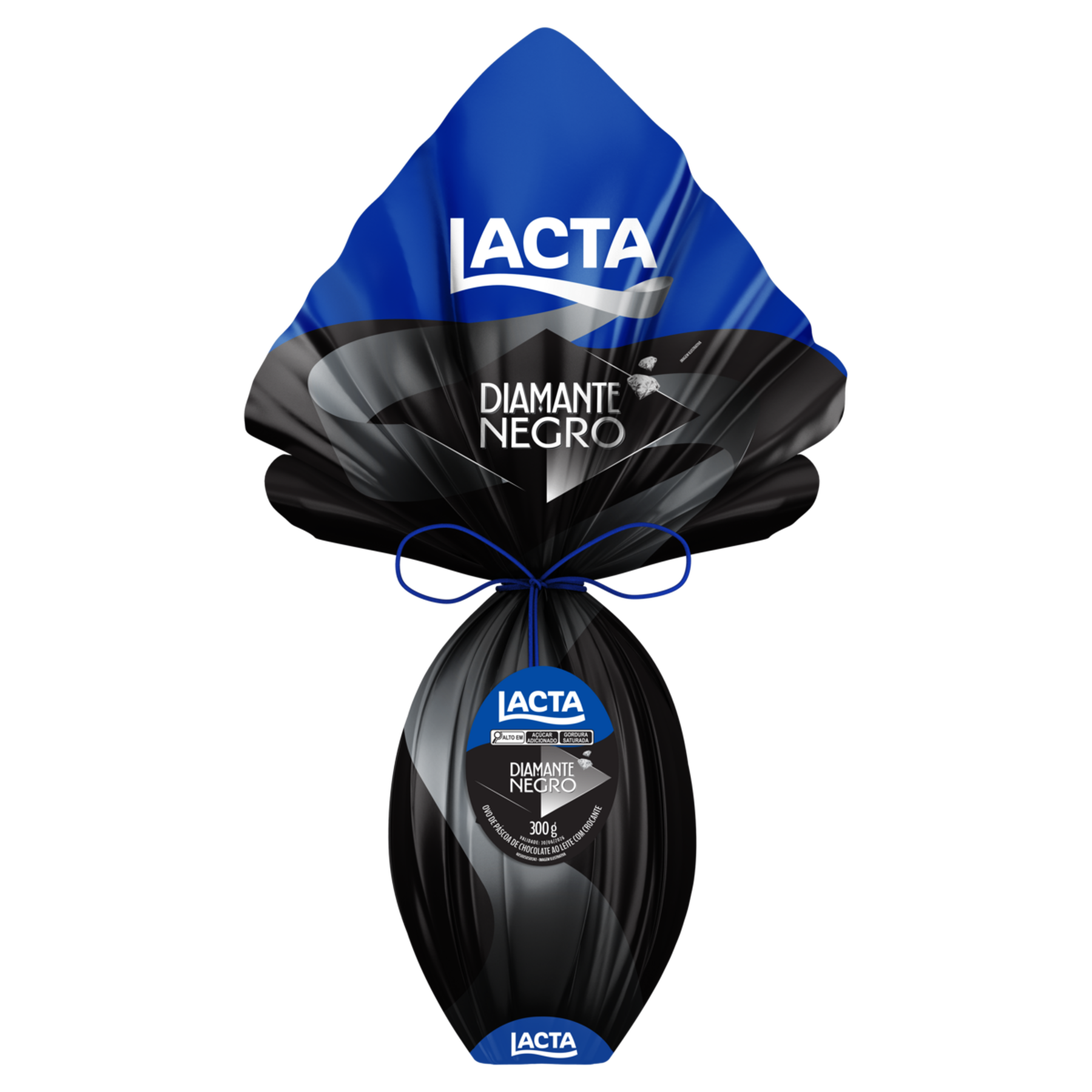 Ovo de P&aacute;scoa ao Leite Diamante Negro Lacta 300g