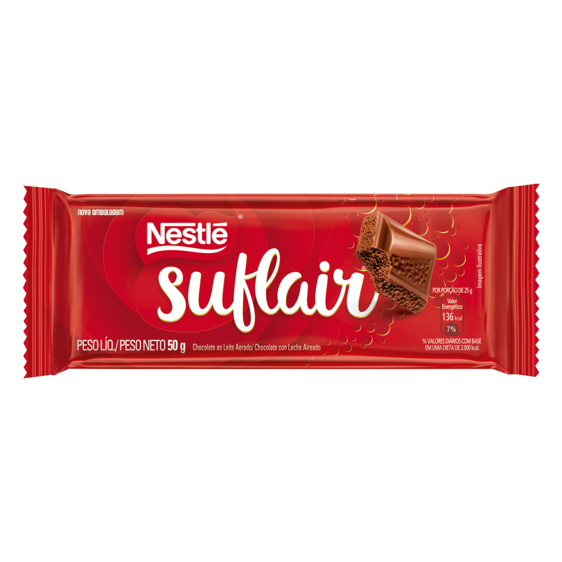 Chocolate ao Leite Suflair Nestlé 50g