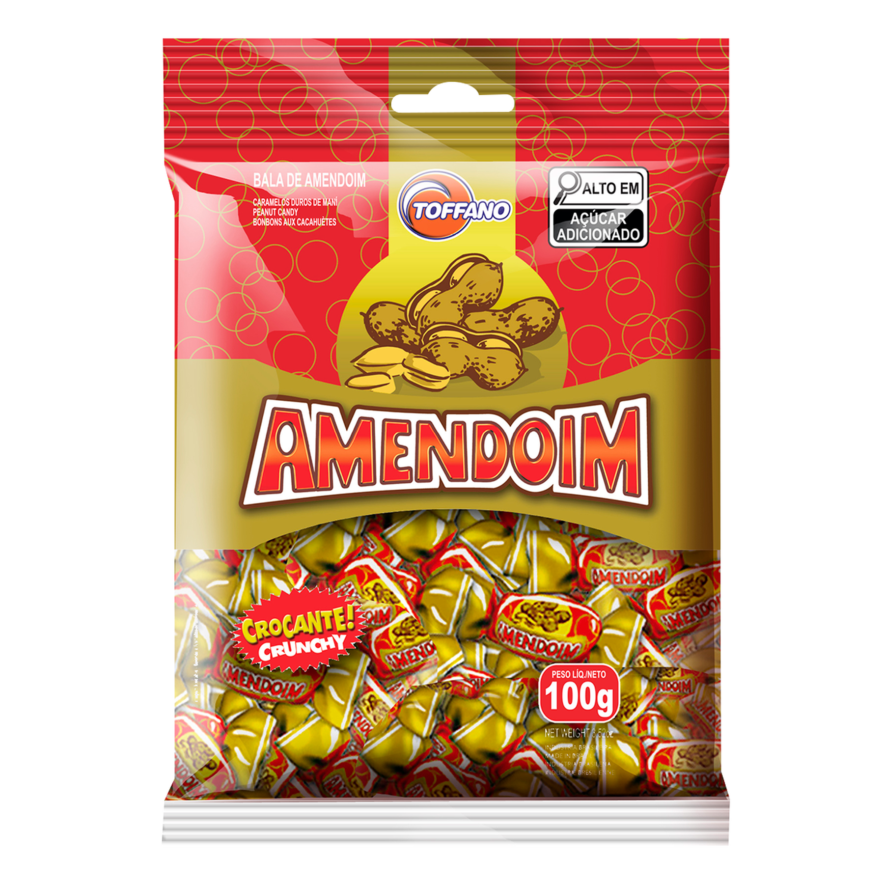 Bala Amendoim Toffano Pacote 100g