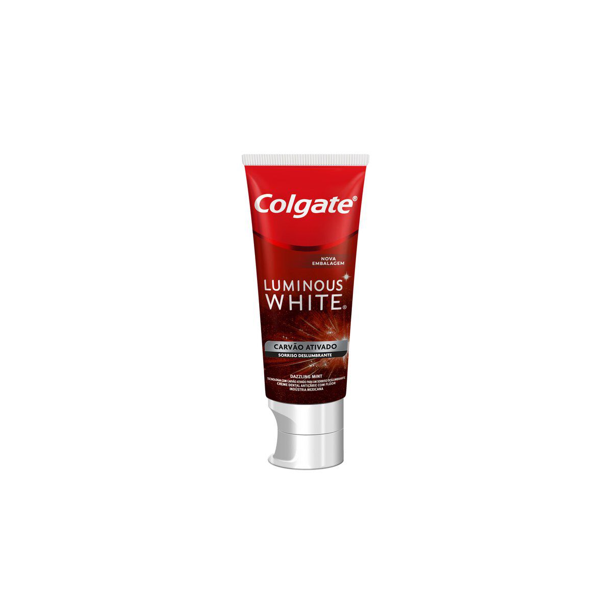 Creme Dental Clareador Colgate Luminous White Carv&atilde;o Ativado 70g