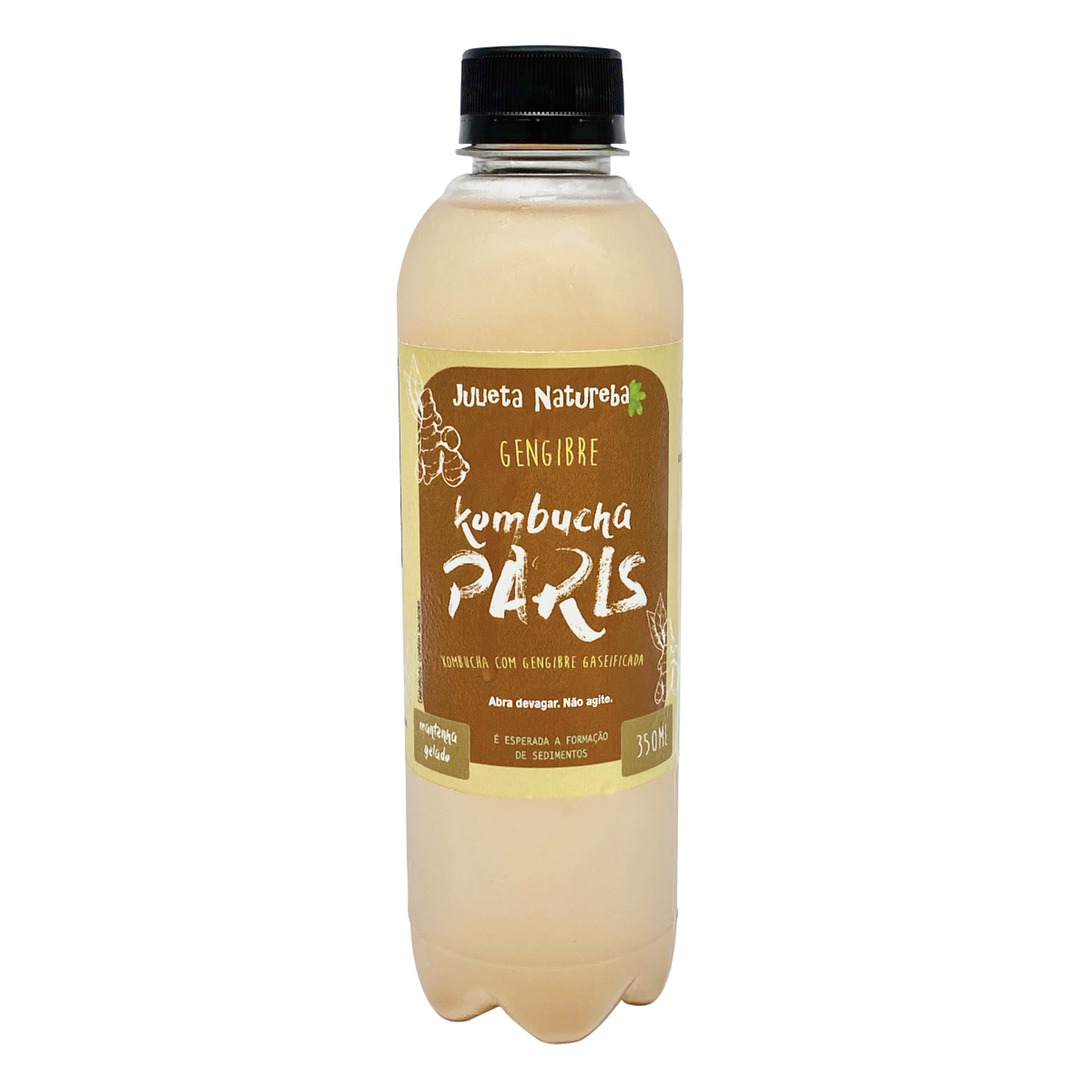 Bebida Kombucha Paris Gengibre Julieta Natureba Garrafa 350ml