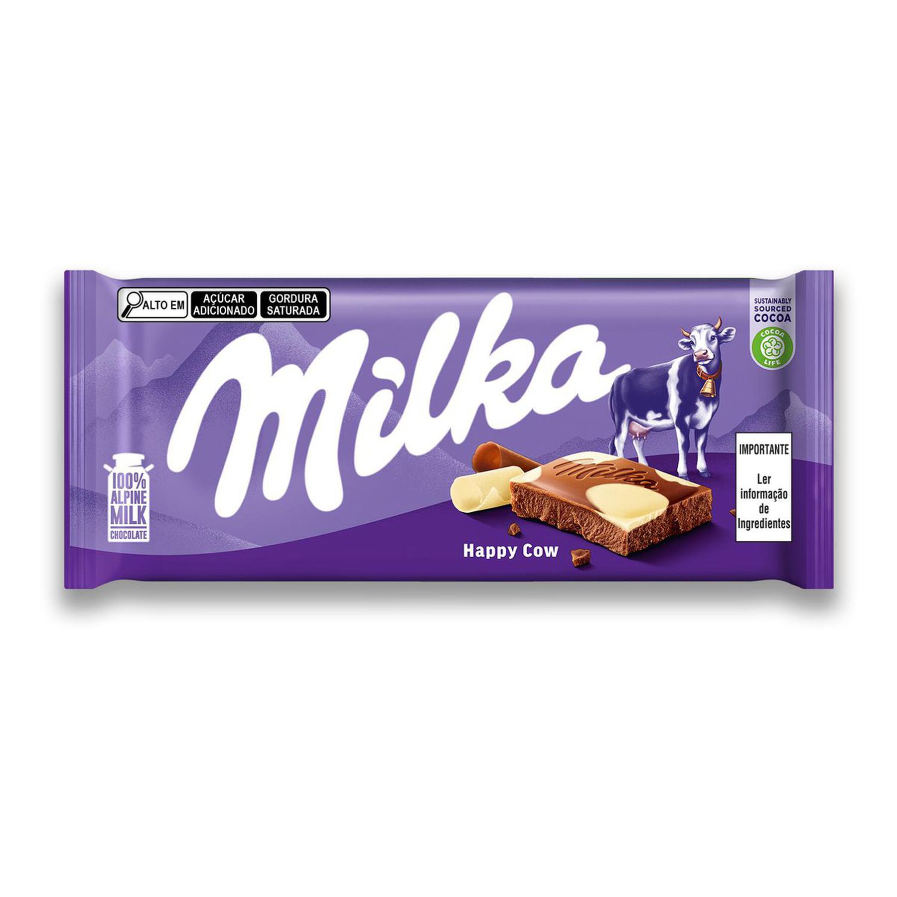 Barra de Chocolate Happy Cow Milka 100g