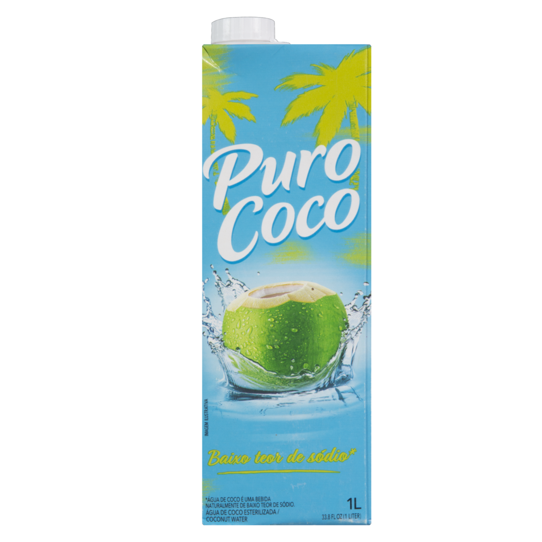 Água de Coco Esterilizada Puro Coco Caixa 1l