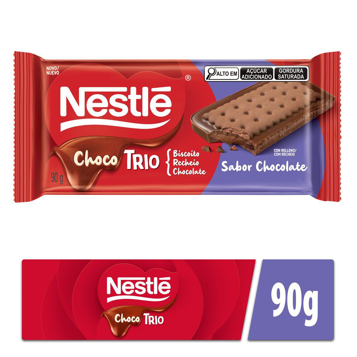 Chocolate Chocotrio Nestl&eacute; Chocolate 90g