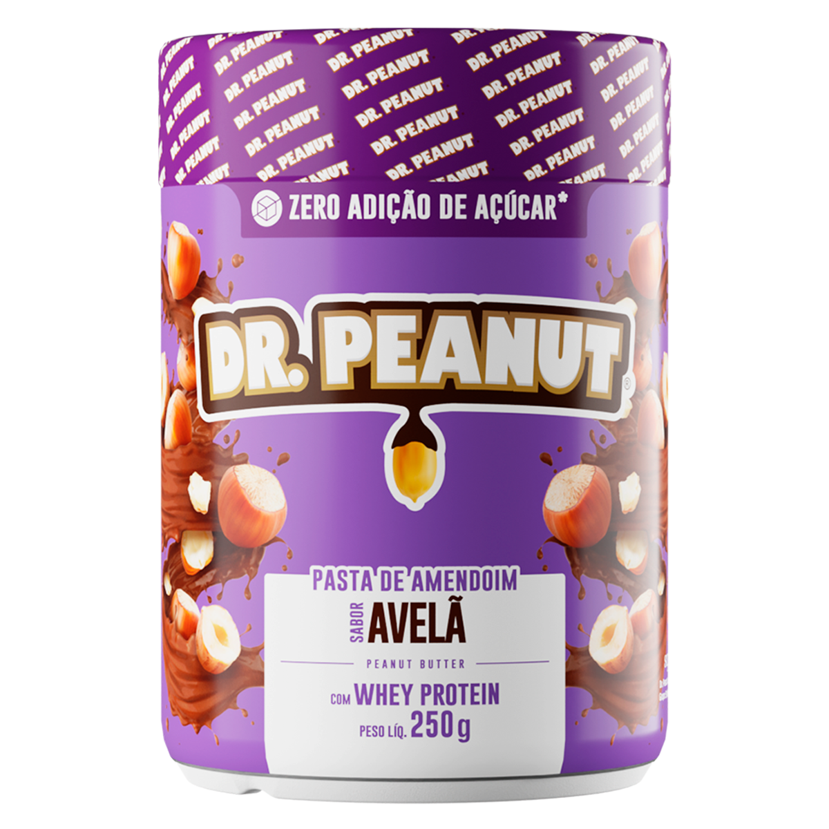Pasta de Amendoim Avel&atilde; com Whey Protein Dr. Peanut Pote 250g