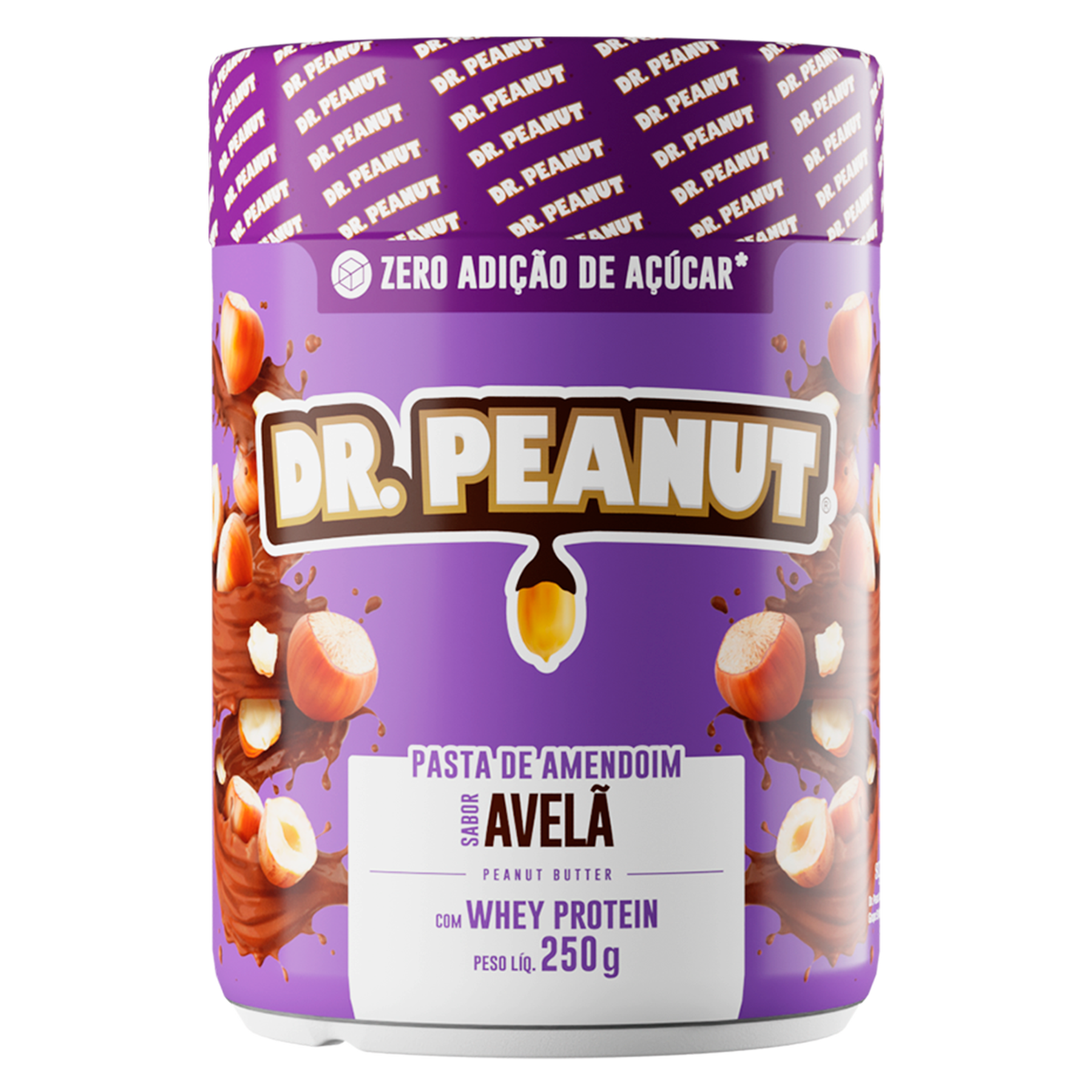 Pasta de Amendoim Avel&atilde; com Whey Protein Dr. Peanut Pote 250g