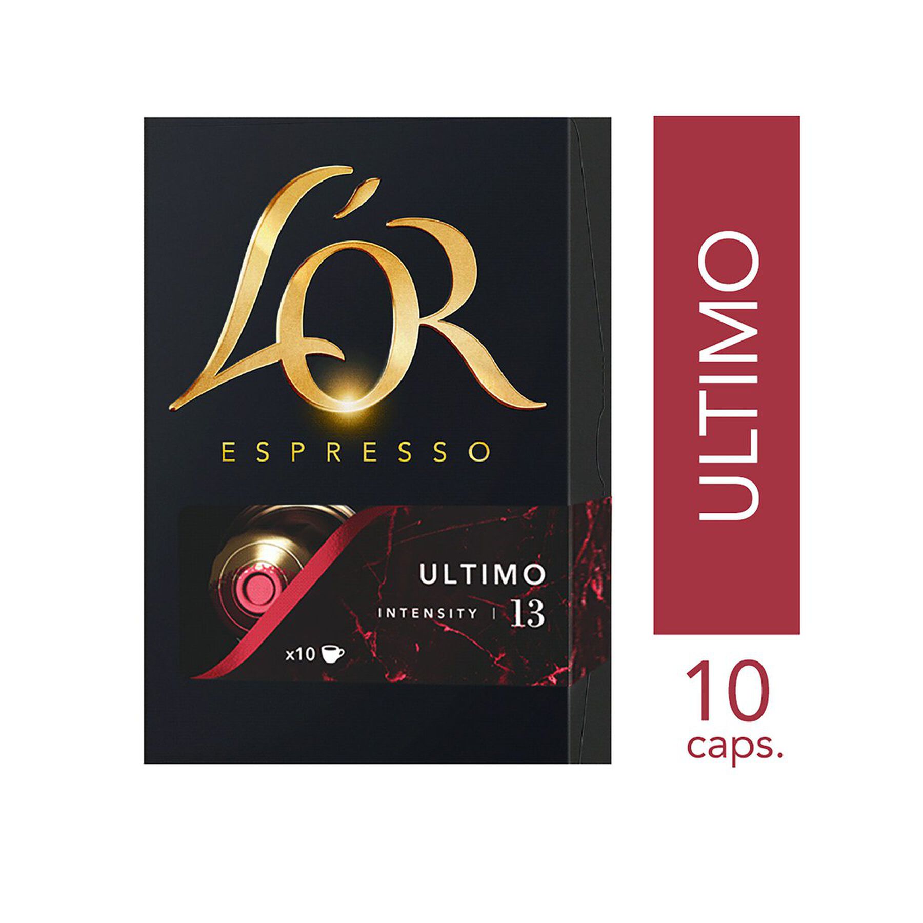 Café em Cápsula Torrado e Moído Espresso Ultimo L'or Caixa 52g C/10 Unidades