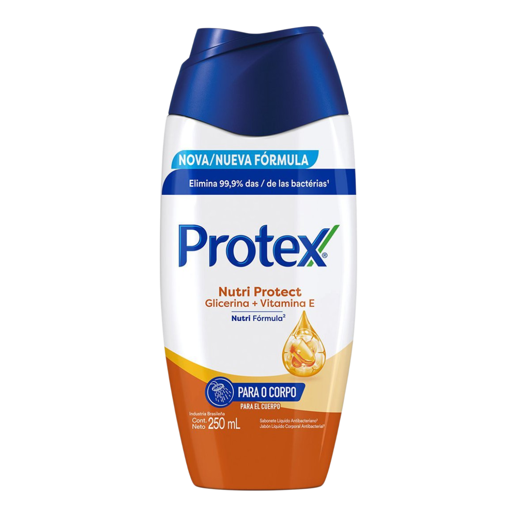 Sabonete L&iacute;quido Antibacteriano Protex Nutri Protect Frasco 250ml