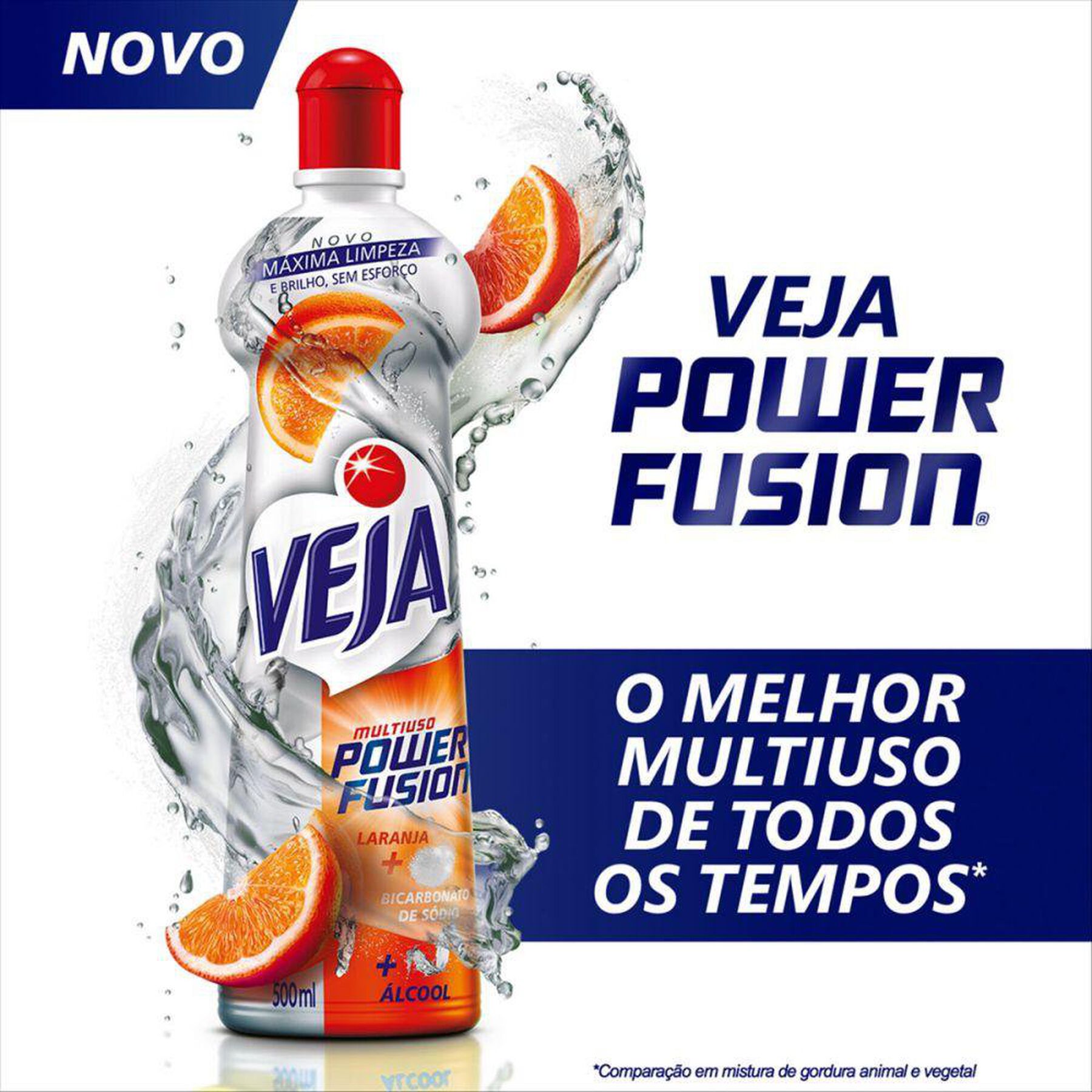 Limpador Multiuso Laranja Veja Power Fusion Squeeze 500ml