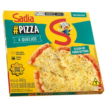 Pizza 4 Queijos Sadia Caixa 460g