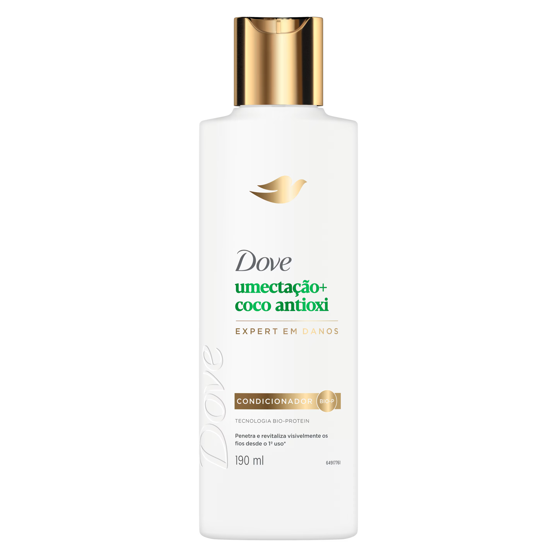 Condicionador Dove Umecta&ccedil;&atilde;o + Coco Antioxi Frasco 190ml