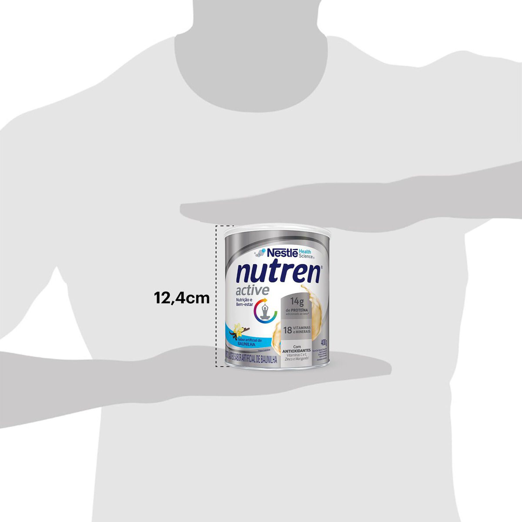 Complemento Alimentar Nutren Active Baunilha 400g&nbsp;