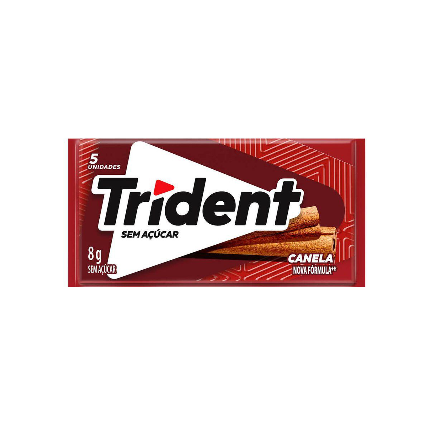 Goma de Mascar Sem A&ccedil;&uacute;car Canela Trident Envelope 8g