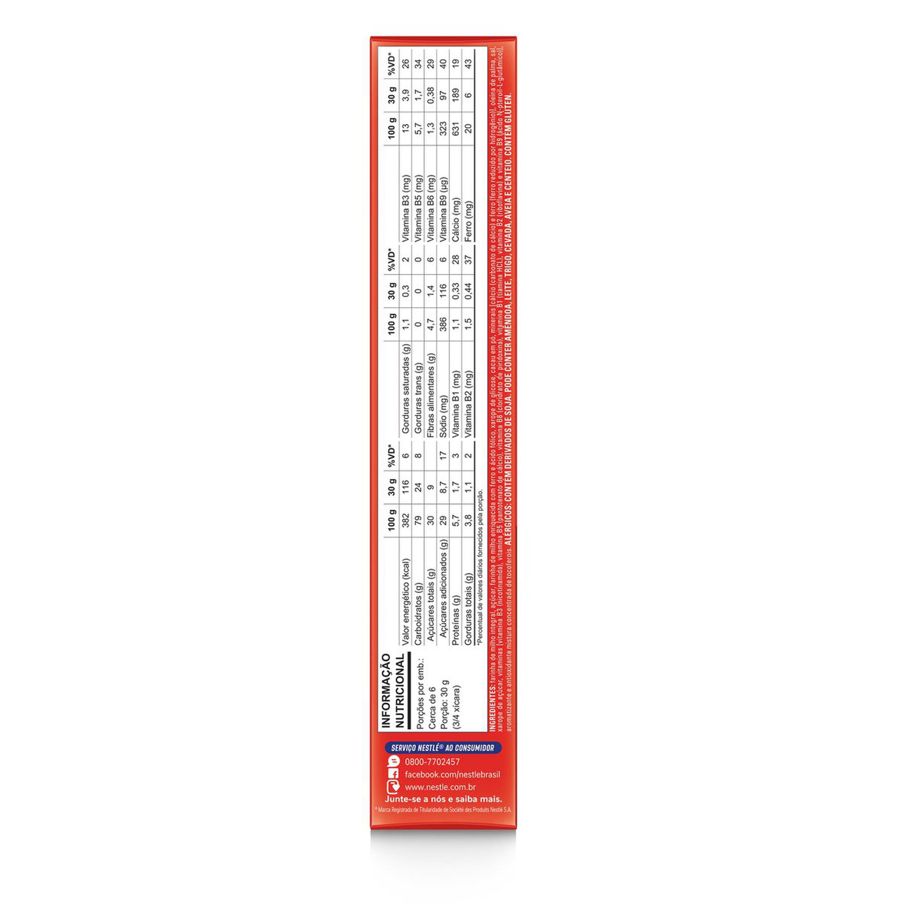 Cereal Matinal Extra Cacau Nescau Nestl&eacute; Caixa 170g&nbsp;