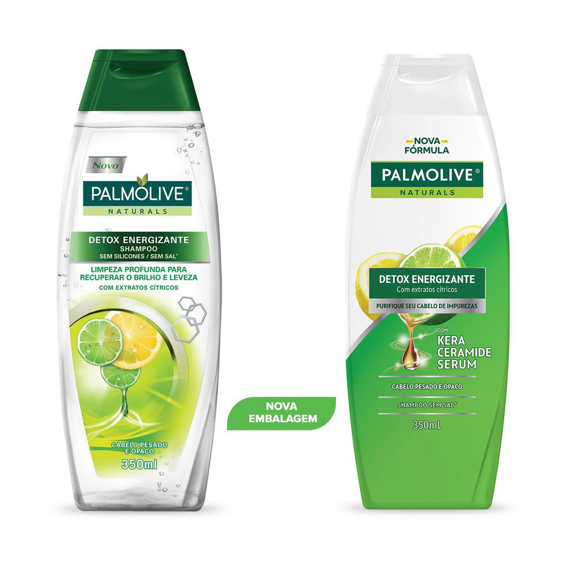 Shampoo Palmolive Naturals Detox Energizante Frasco 350ml&nbsp;