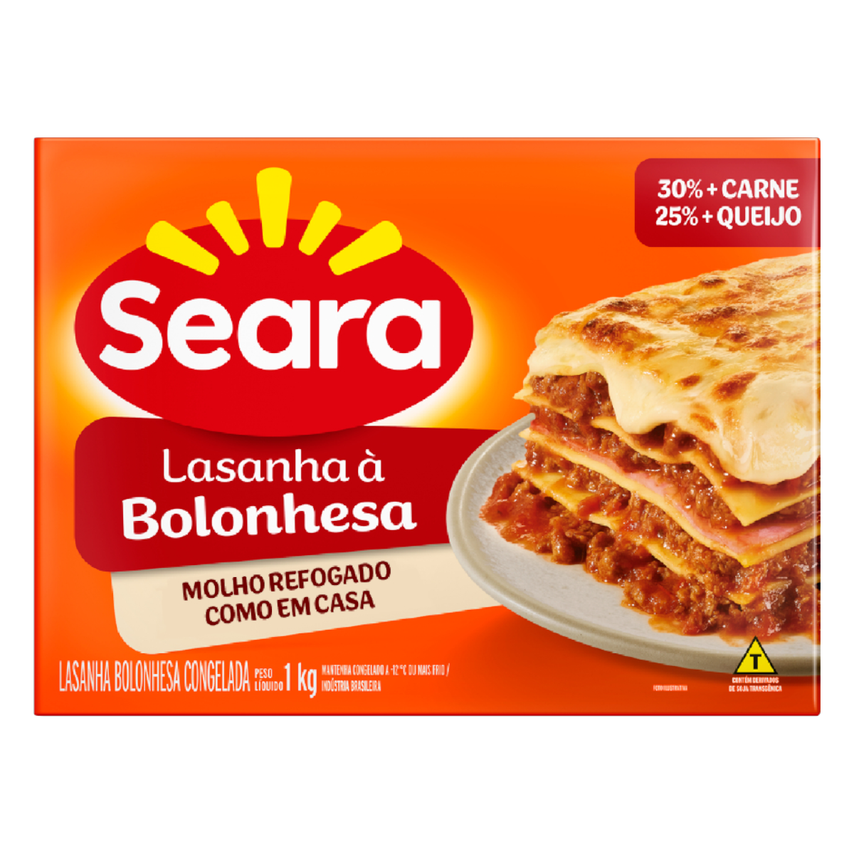 Lasanha &agrave; Bolonhesa Seara Caixa 1kg