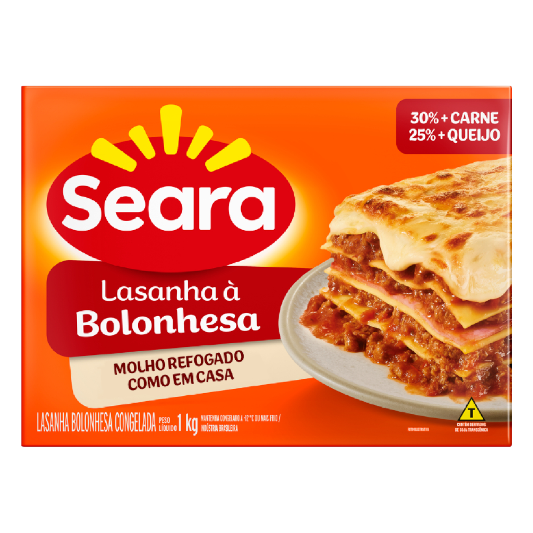 Lasanha &agrave; Bolonhesa Seara Caixa 1kg