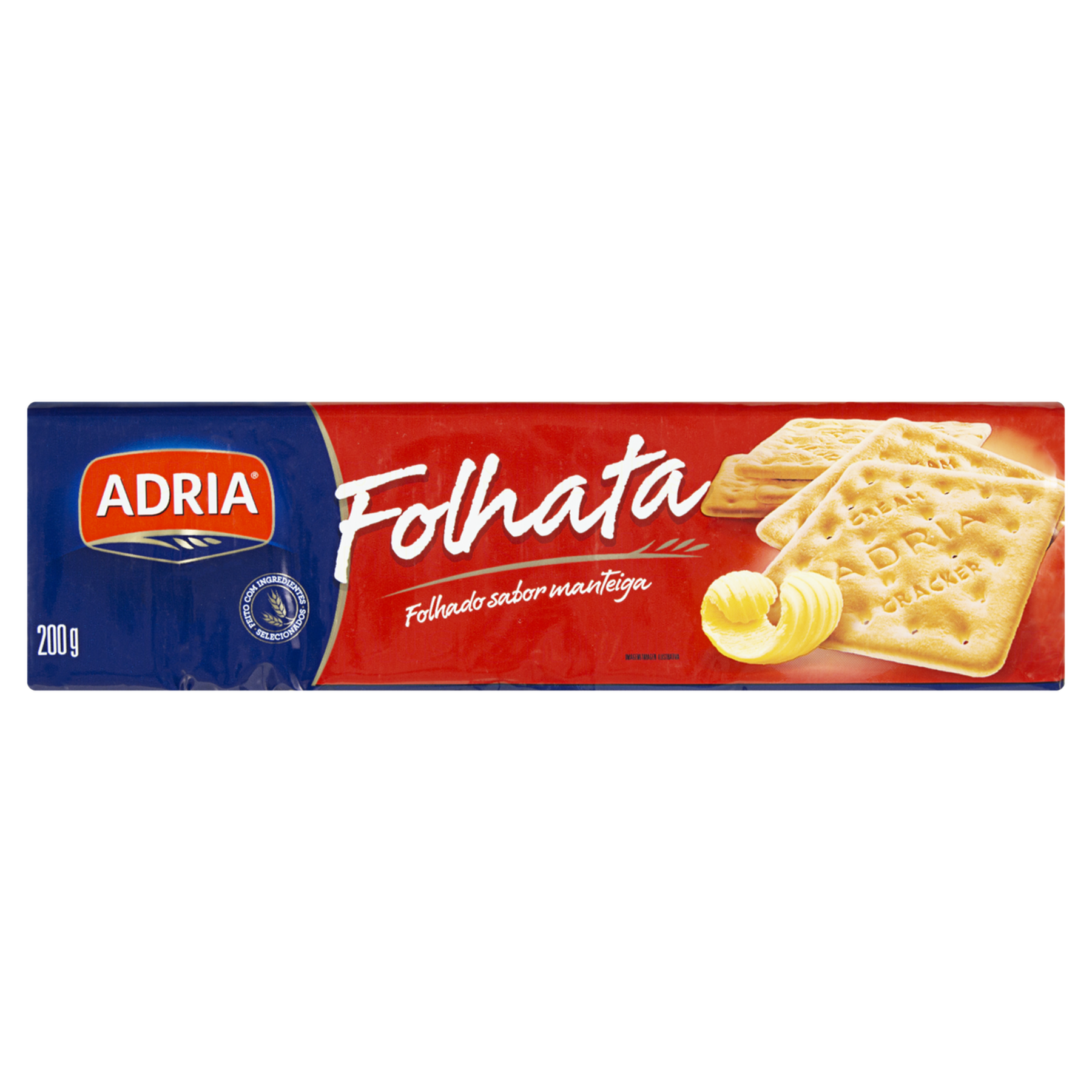 Biscoito Cream Cracker Manteiga Adria Folhata Pacote 200g
