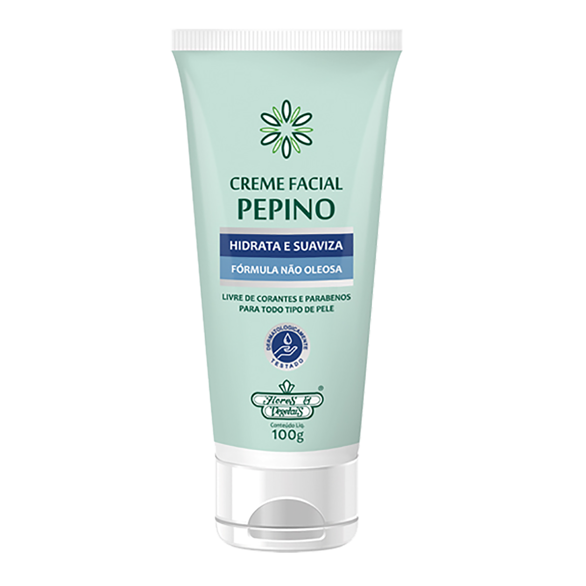 Creme Facial Pepino Hidrata e Suaviza Flores & Vegetais 100g