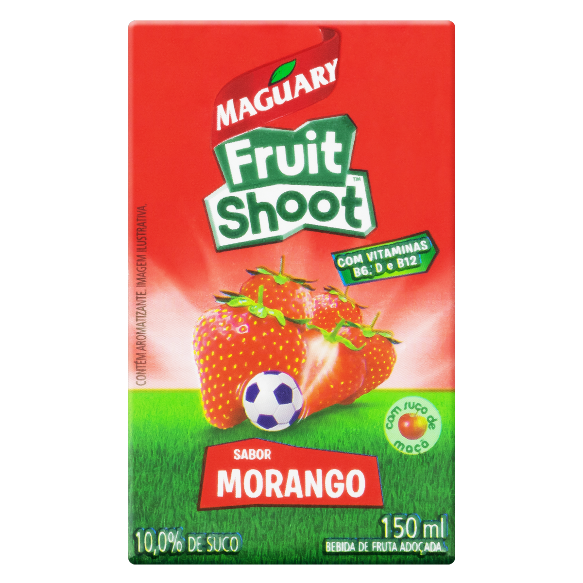 Bebida Ado&ccedil;ada Morango Fruit Shoot Maguary Caixa 150ml