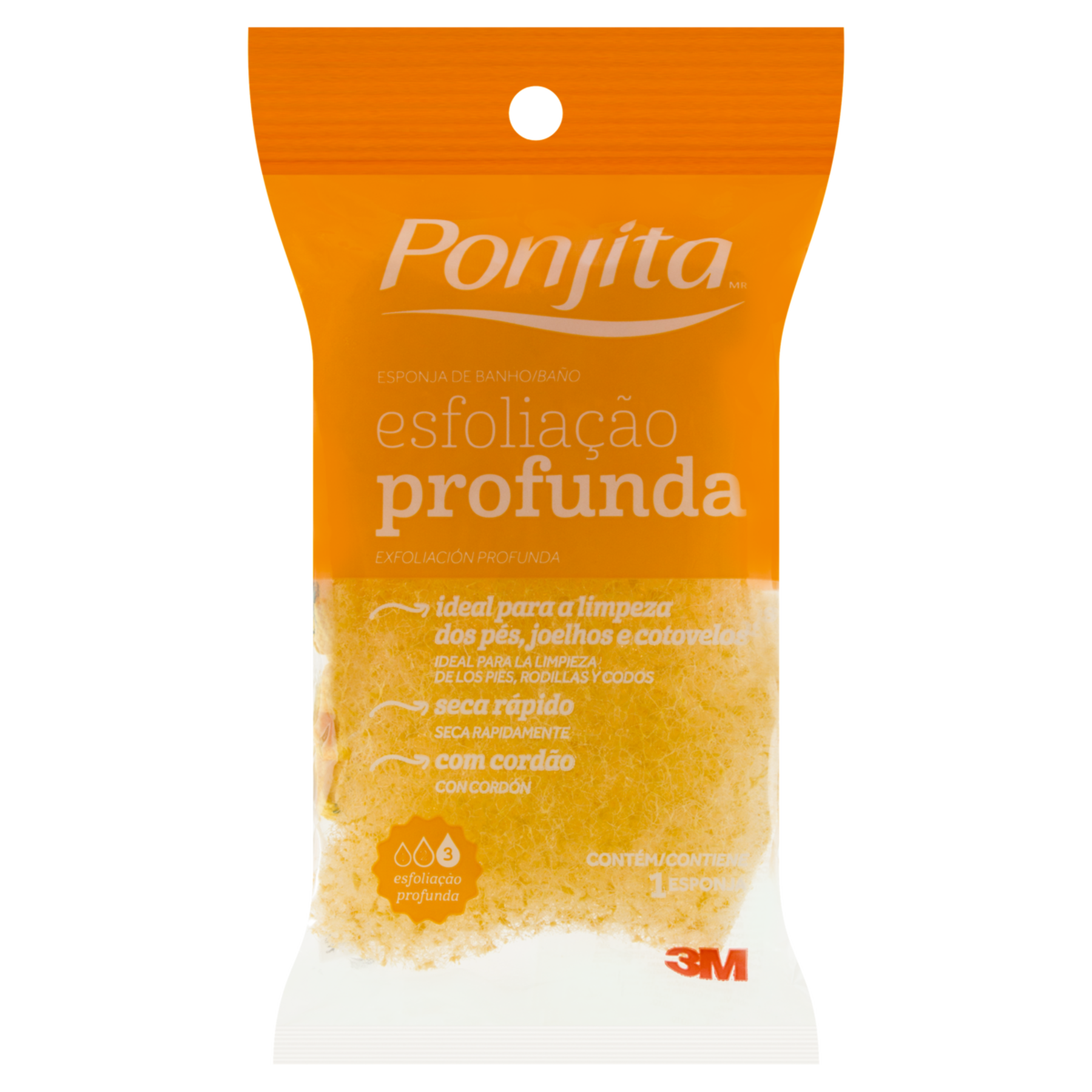 Esponja para Banho Esfoliação Profunda Ponjita