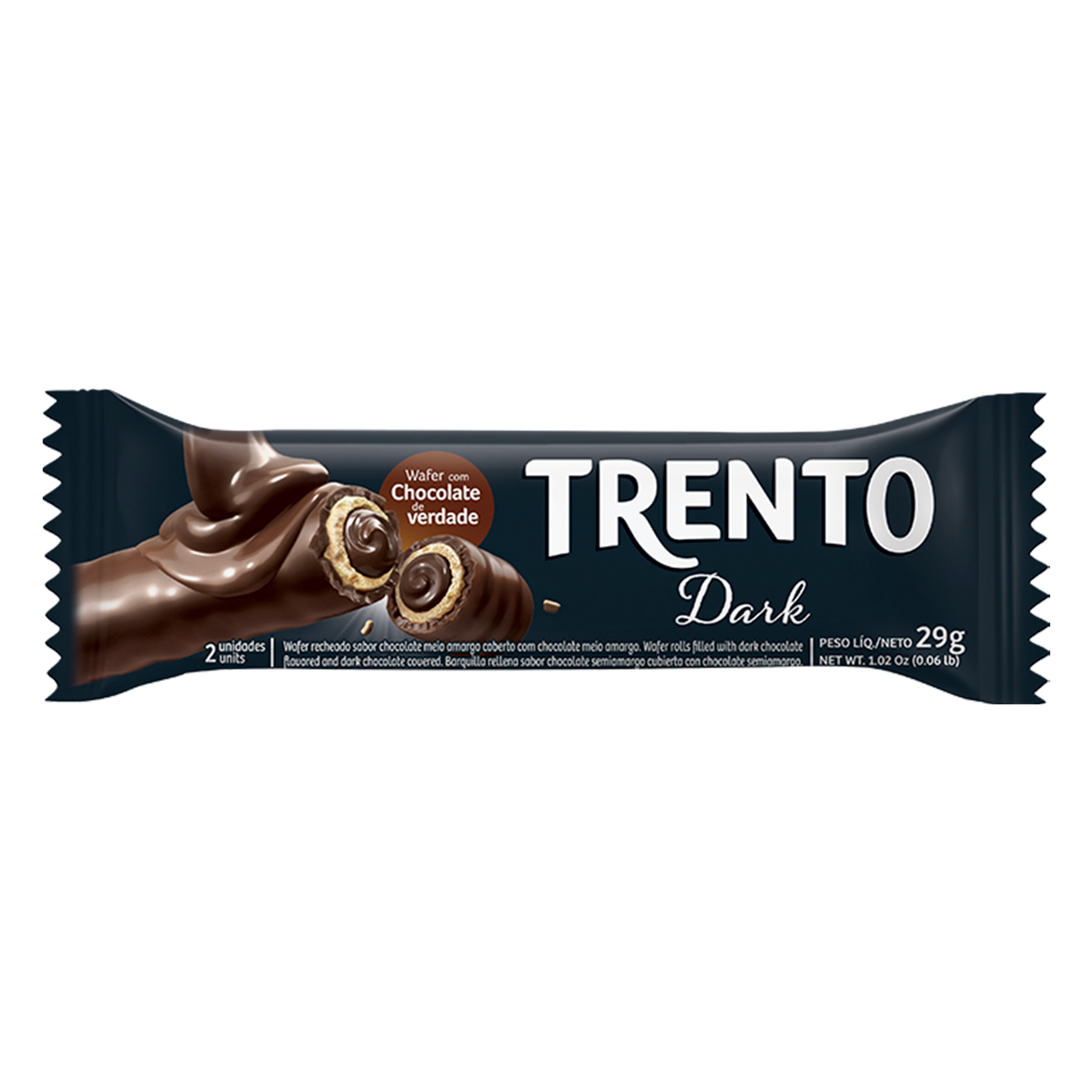 Wafer Trento Dark Pacote 29g