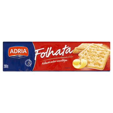 Biscoito Cream Cracker Manteiga Adria Folhata Pacote 200g