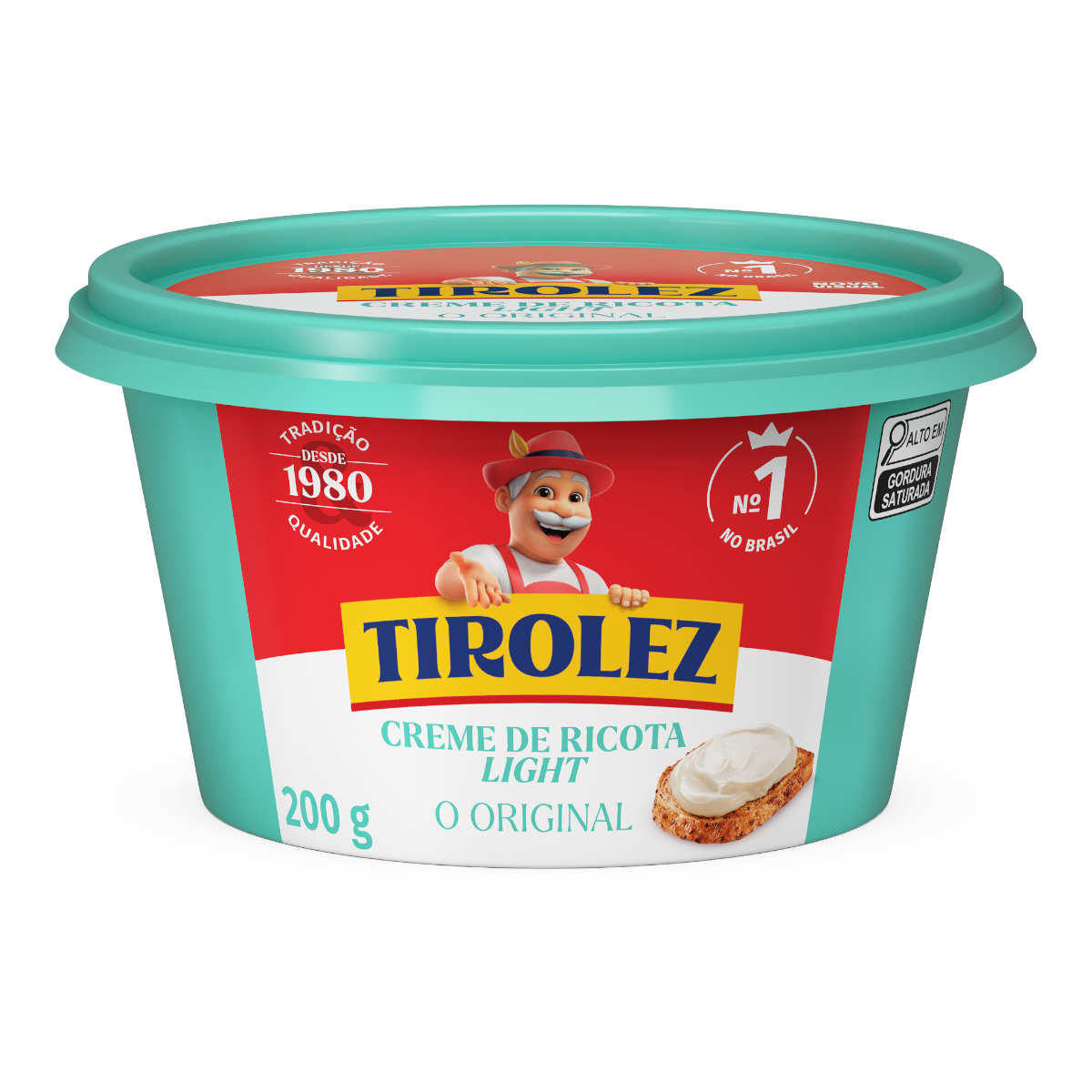 Creme de Ricota Light Tirolez Pote 200g