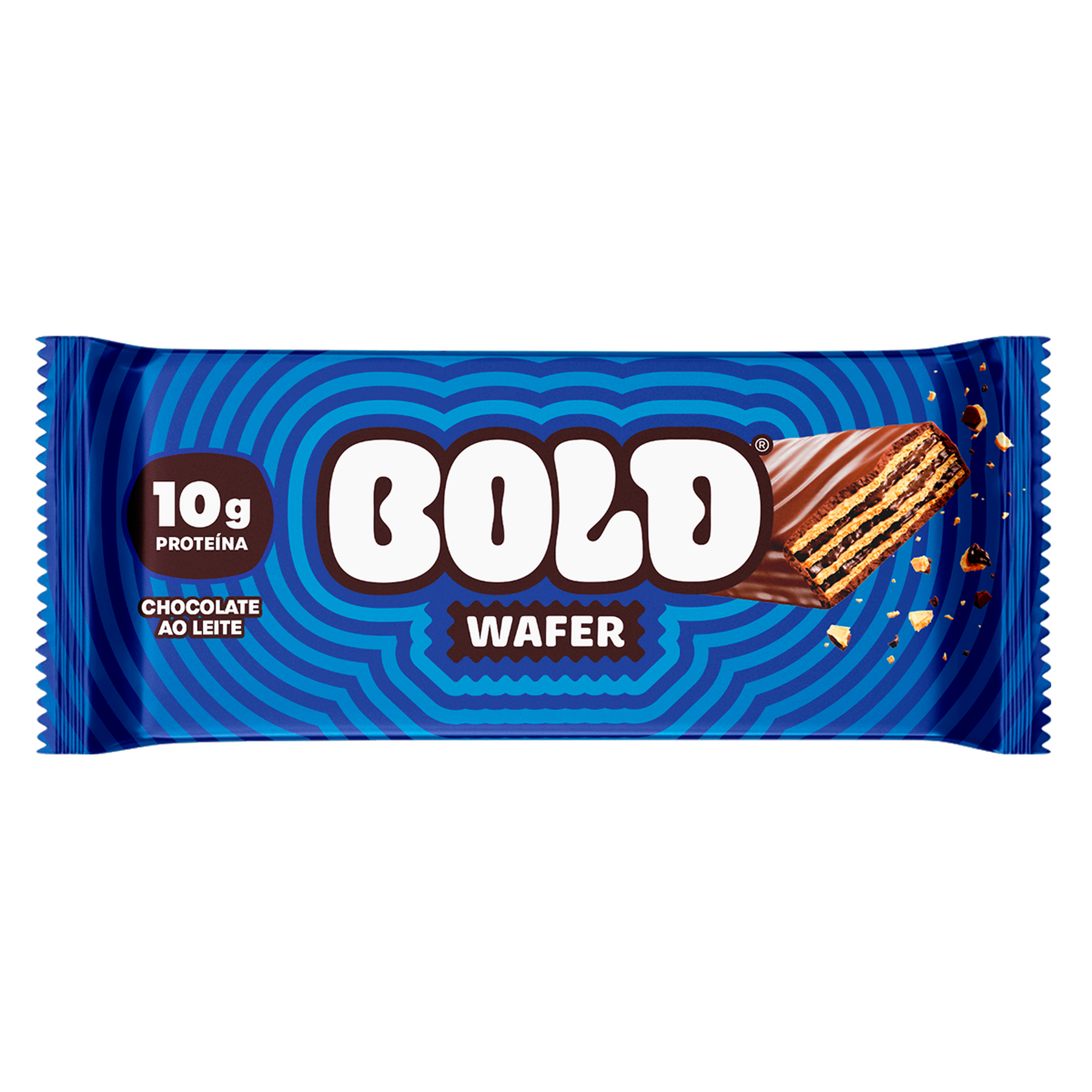 Wafer Proteico Chocolate ao Leite Bold Pacote 40g