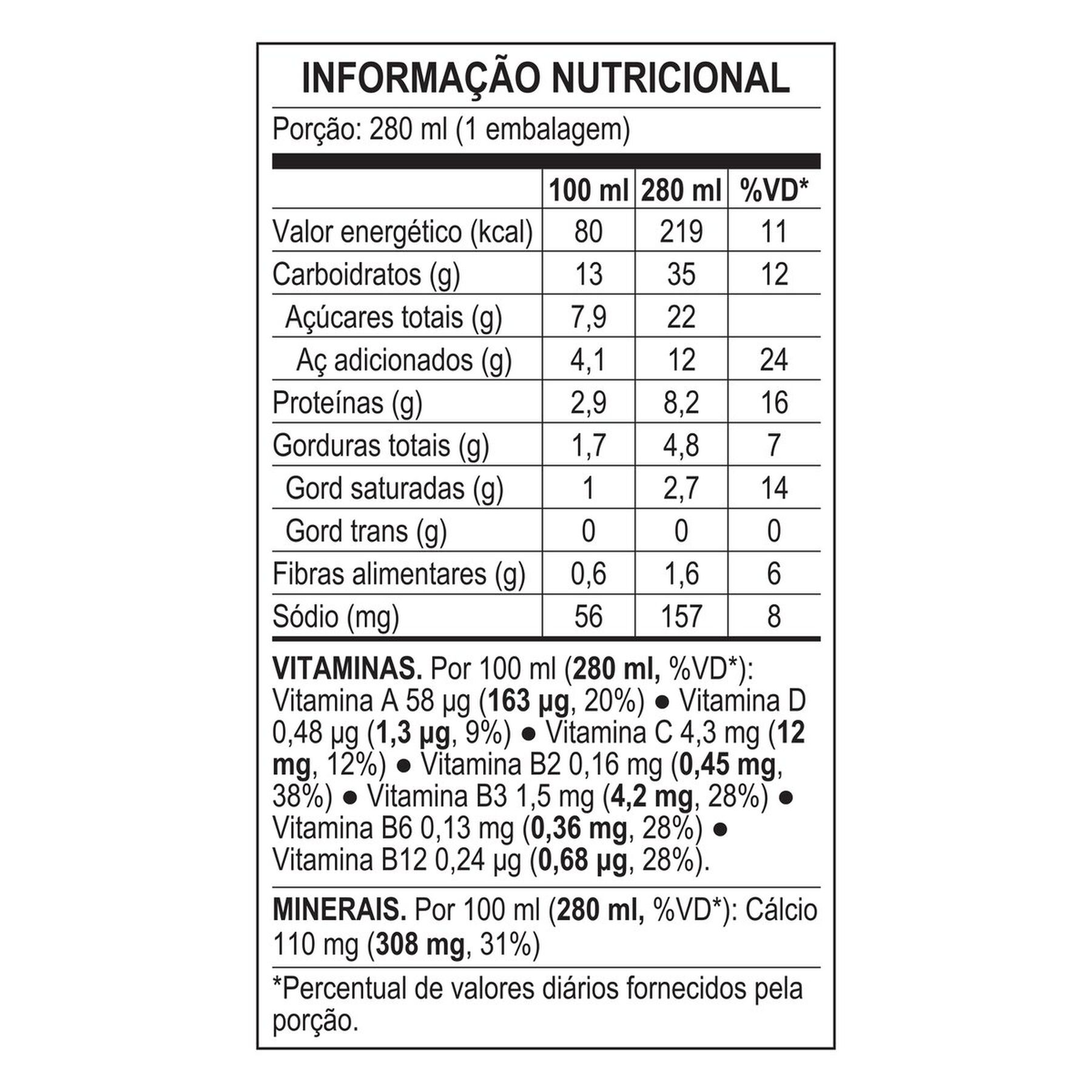 Bebida L&aacute;ctea UHT Vitamina de Ma&ccedil;&atilde;, Banana e Mam&atilde;o Neston Frasco 280ml&nbsp;