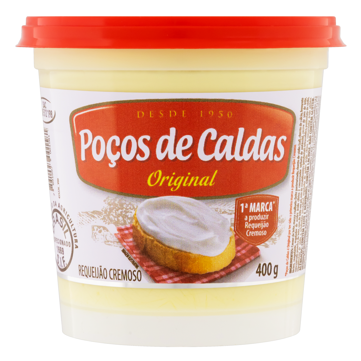 Requeij&atilde;o Cremoso Po&ccedil;os de Caldas Pote 400g
