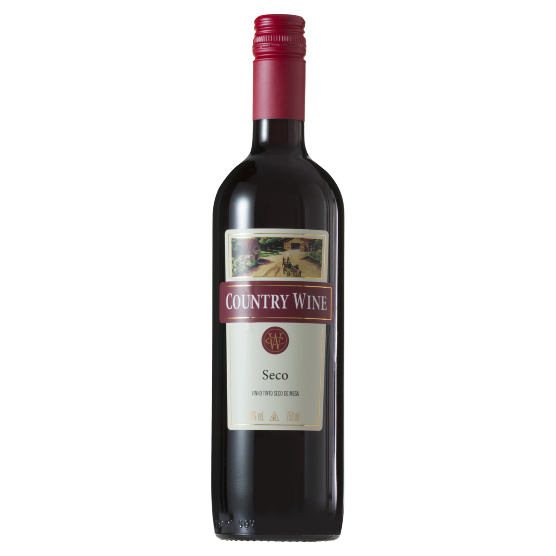 Vinho Tinto Seco Country Wine Garrafa 750ml