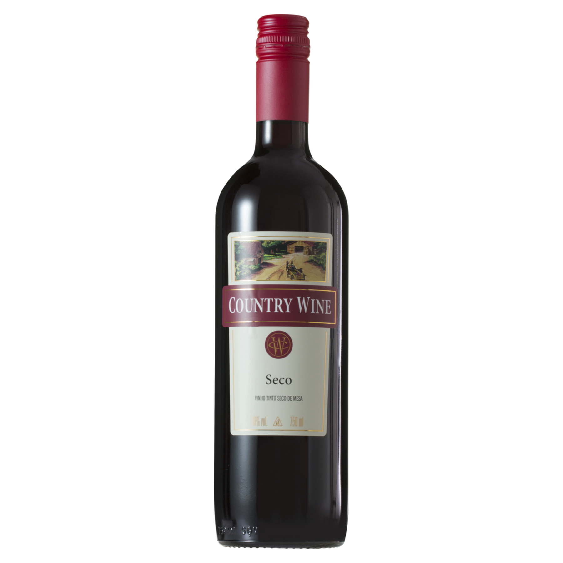 Vinho Tinto Seco Country Wine Garrafa 750ml&nbsp;