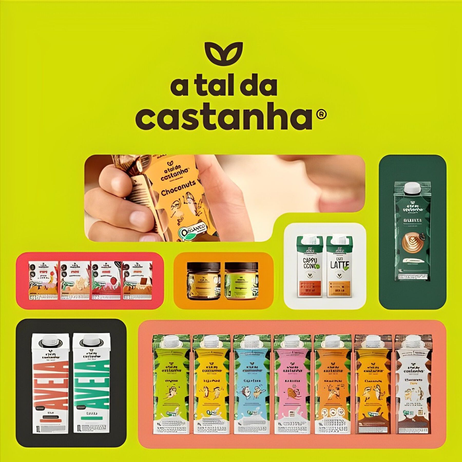 Bebida à Base de Castanha de Caju e Cacau Choconuts Zero A Tal da Castanha Caixa 1l