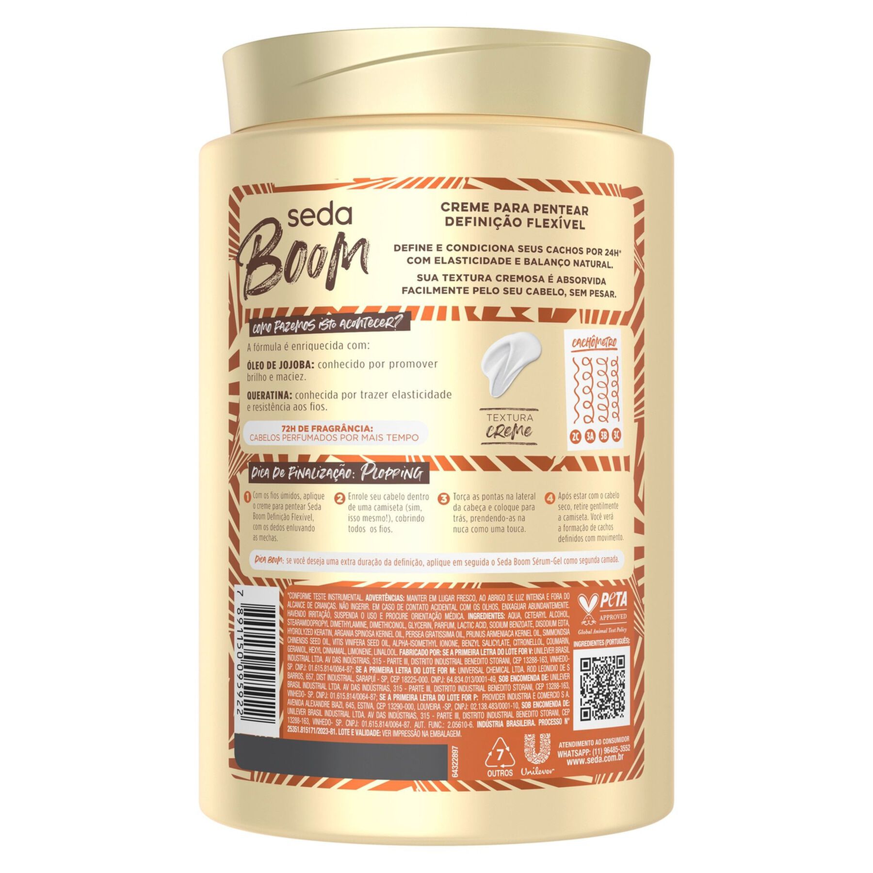 Creme para Pentear Seda Boom Definição Flexível 1kg