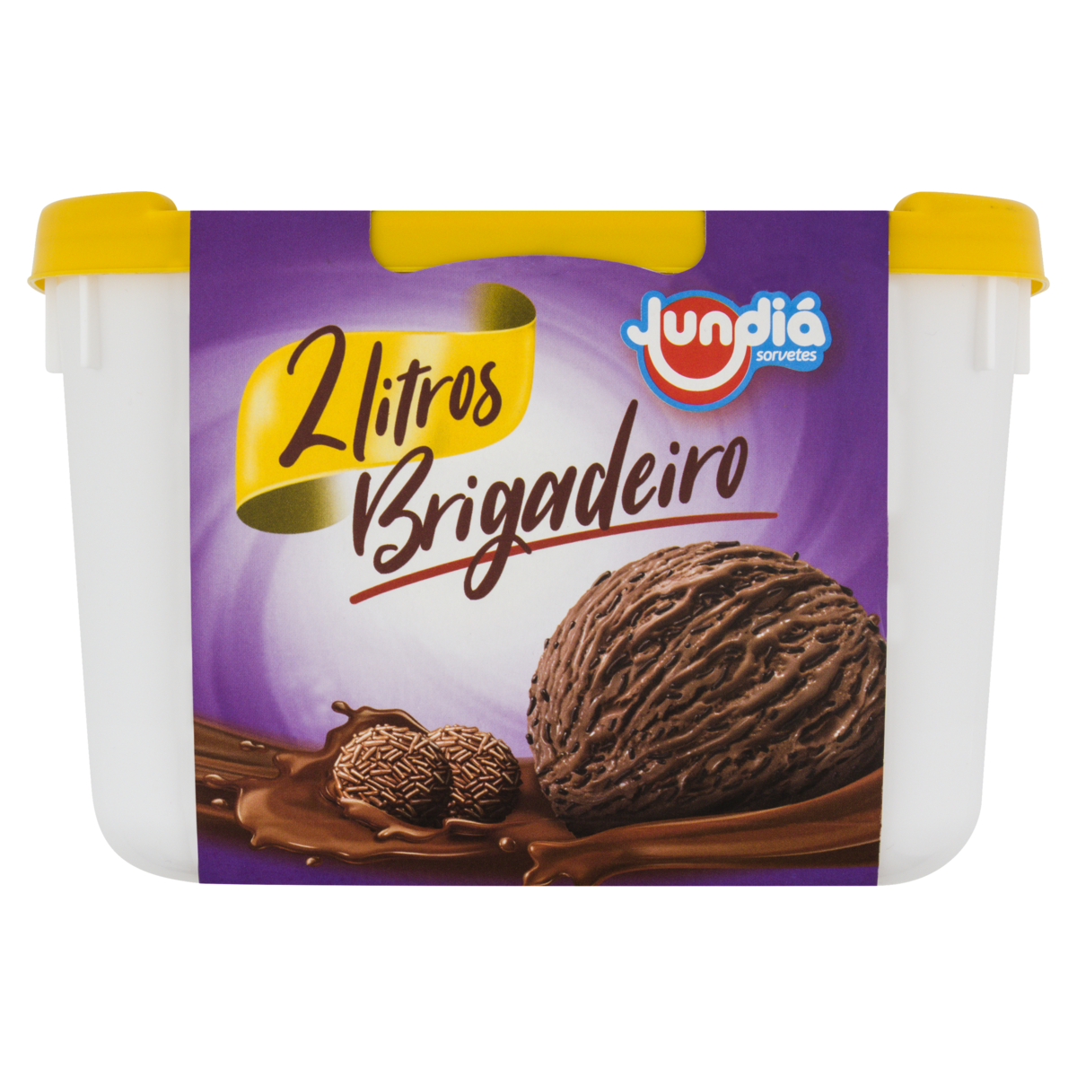 Sorvete Brigadeiro Jundi&aacute; Pote 2l
