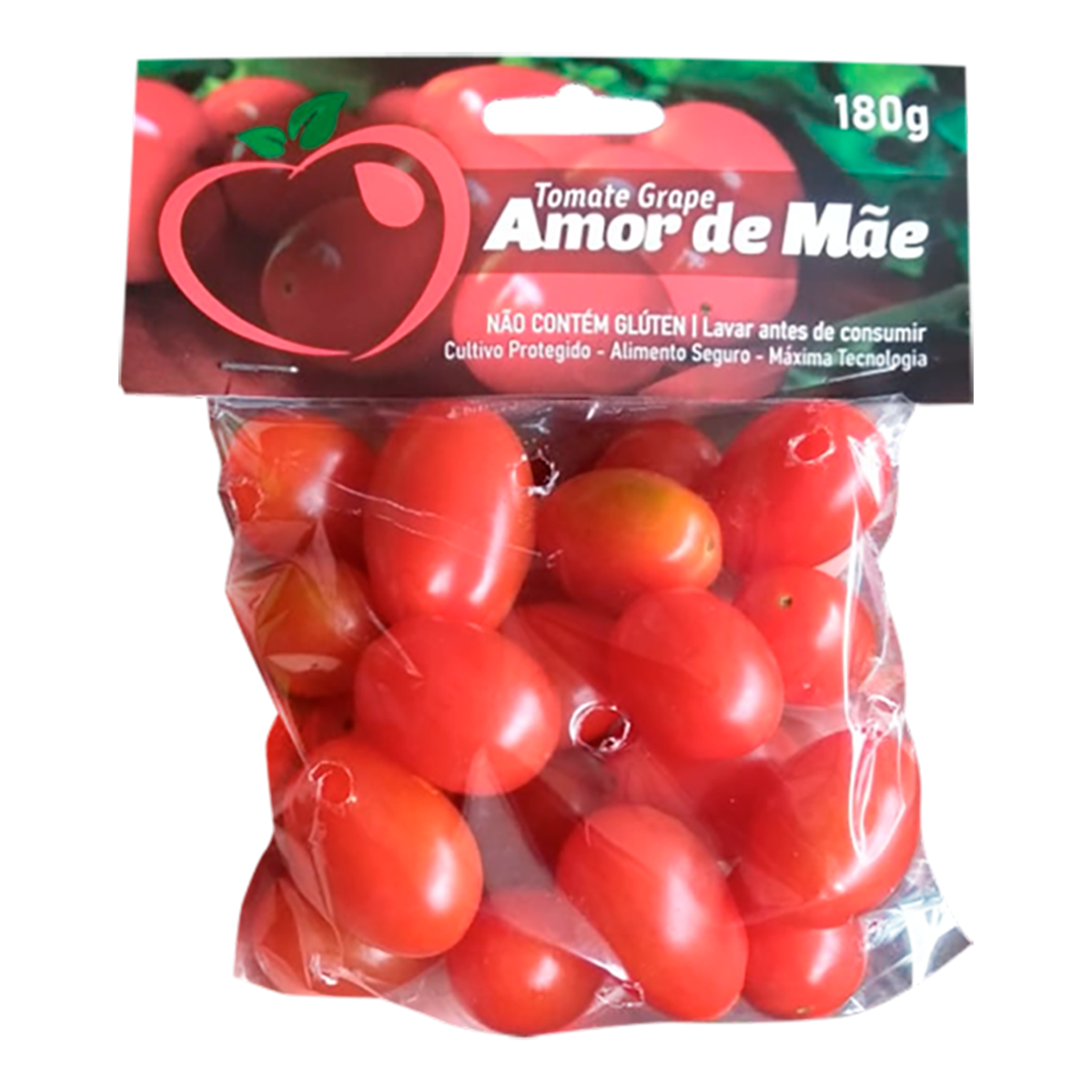 Tomate Grape Amor de M&atilde;e Pacote 180g