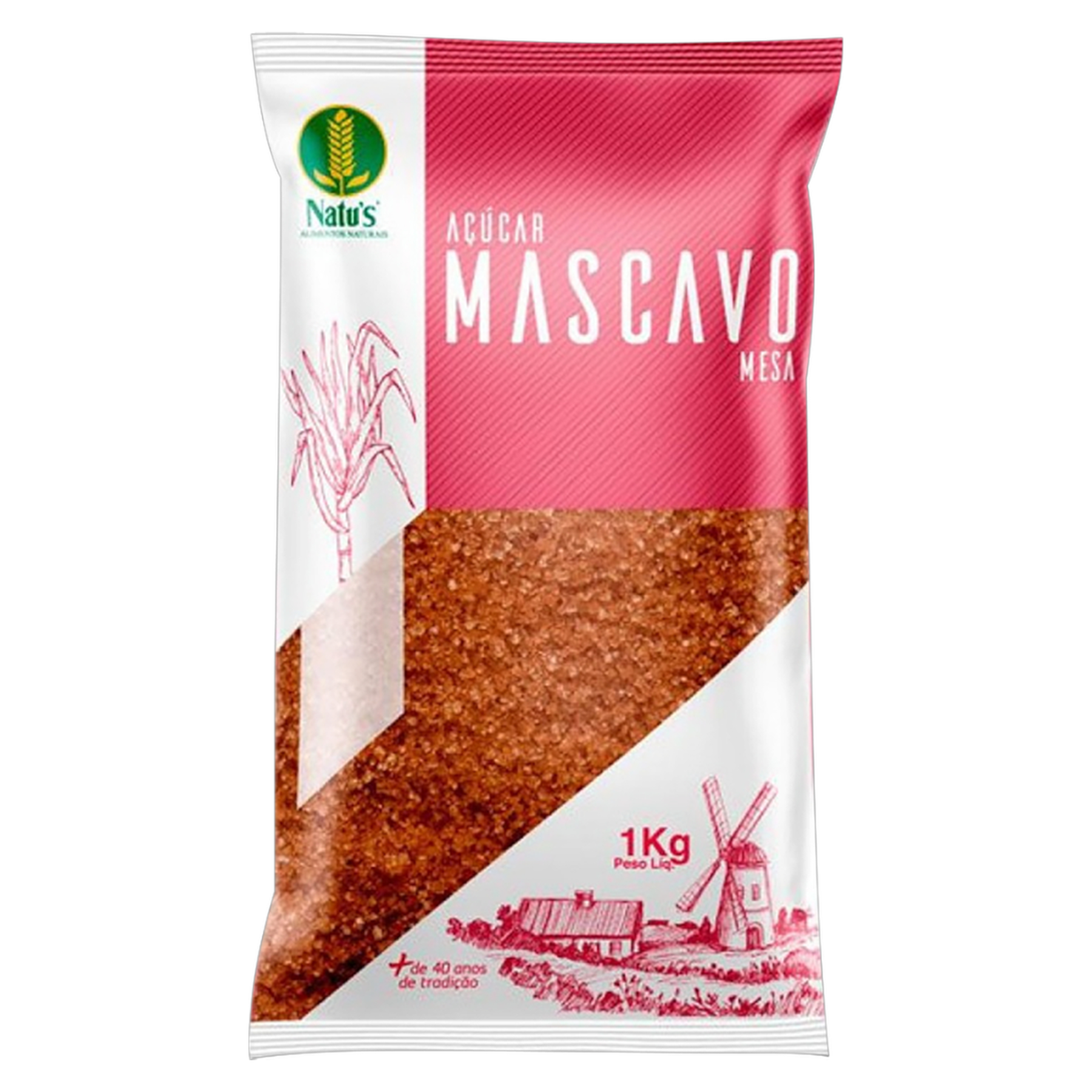 A&ccedil;&uacute;car Mascavo Natus 1kg