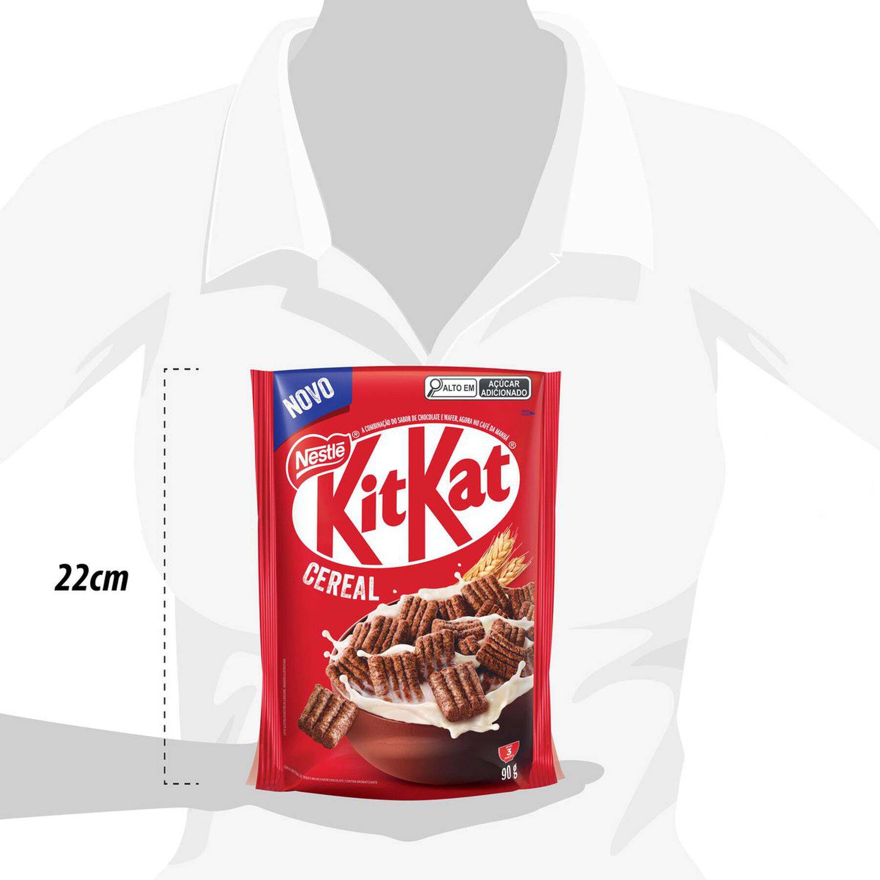 Cereal Matinal Chocolate Kitkat Nestlé Sachê 90g