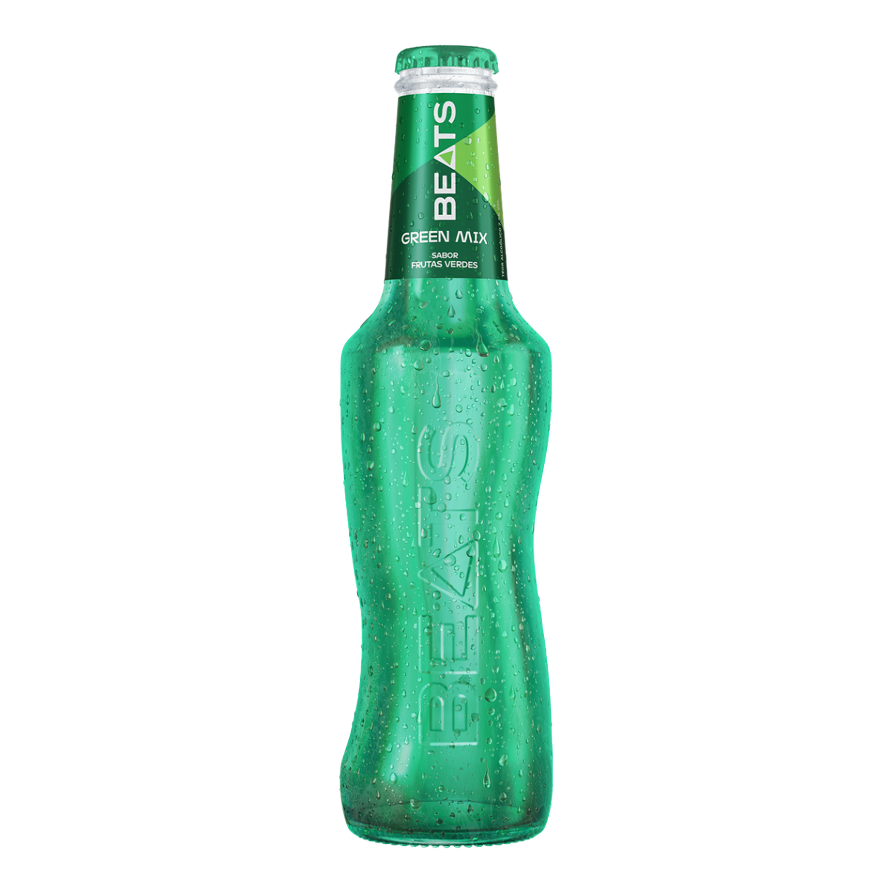Bebida Mista Alco&oacute;lica Gaseificada Frutas Verdes Green Mix Beats Long Neck 269ml