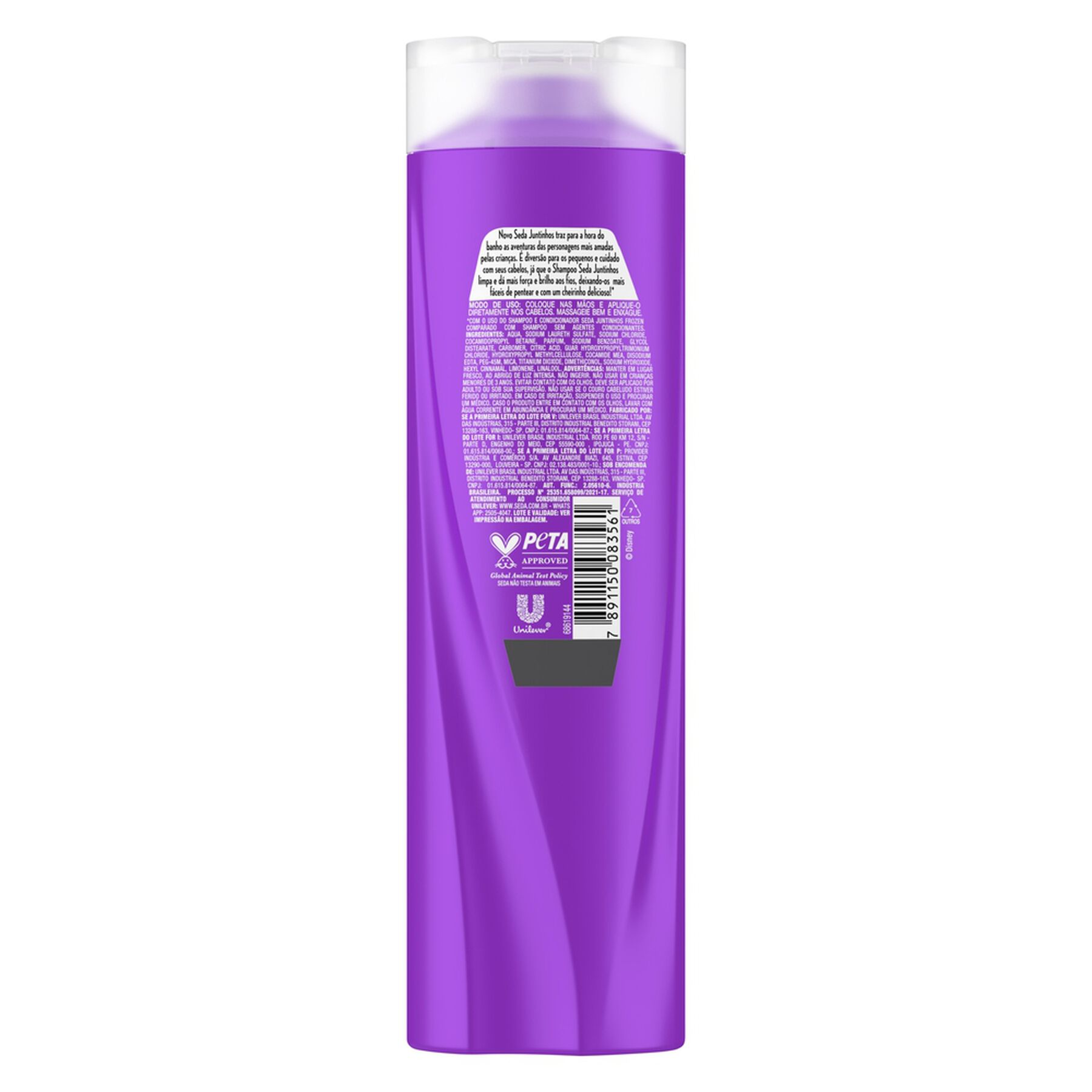 Shampoo Infantil Frozen Brilho Encantado Seda Juntinhos Frasco 300ml
