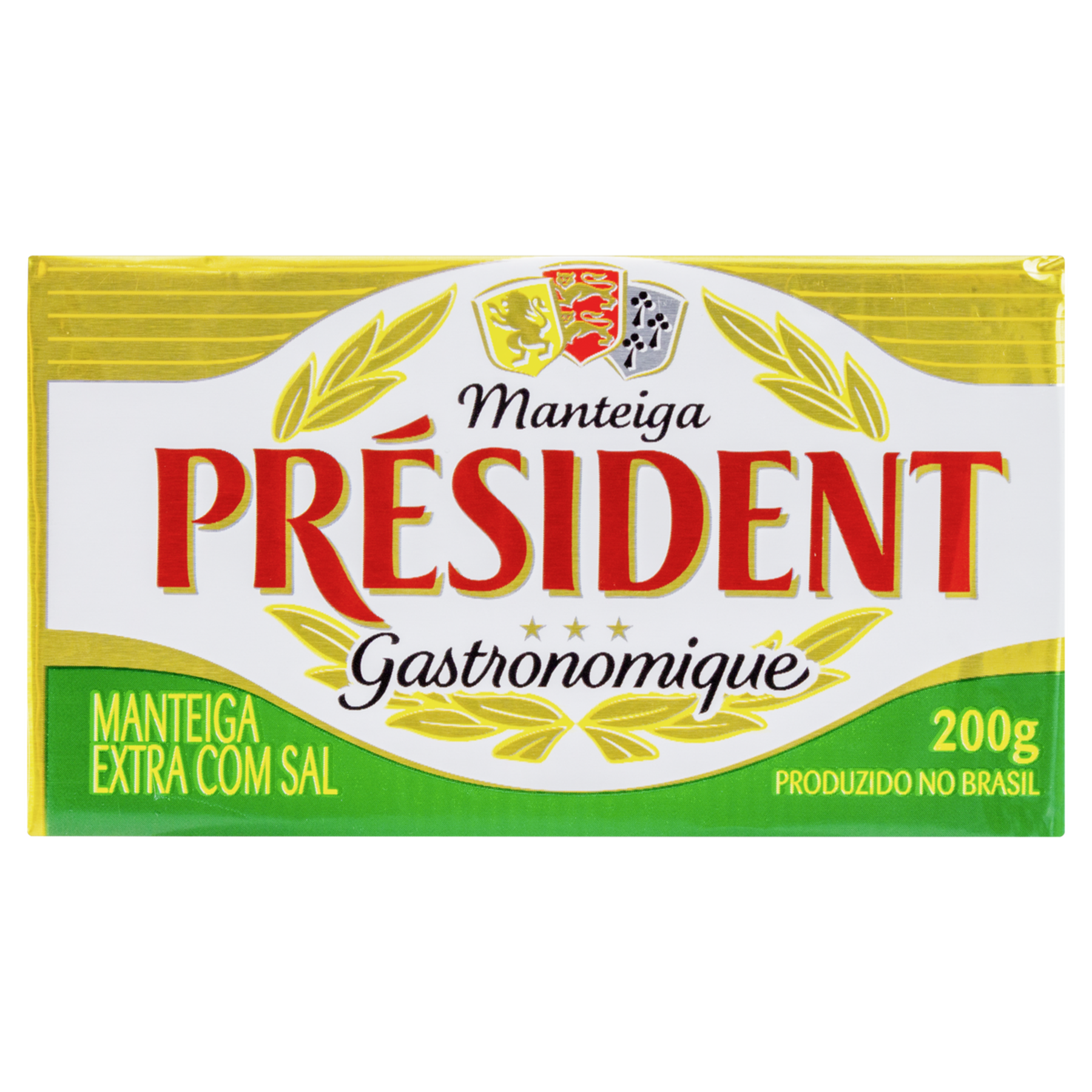 Manteiga Extra com Sal Pr&eacute;sident Gastronomique 200g