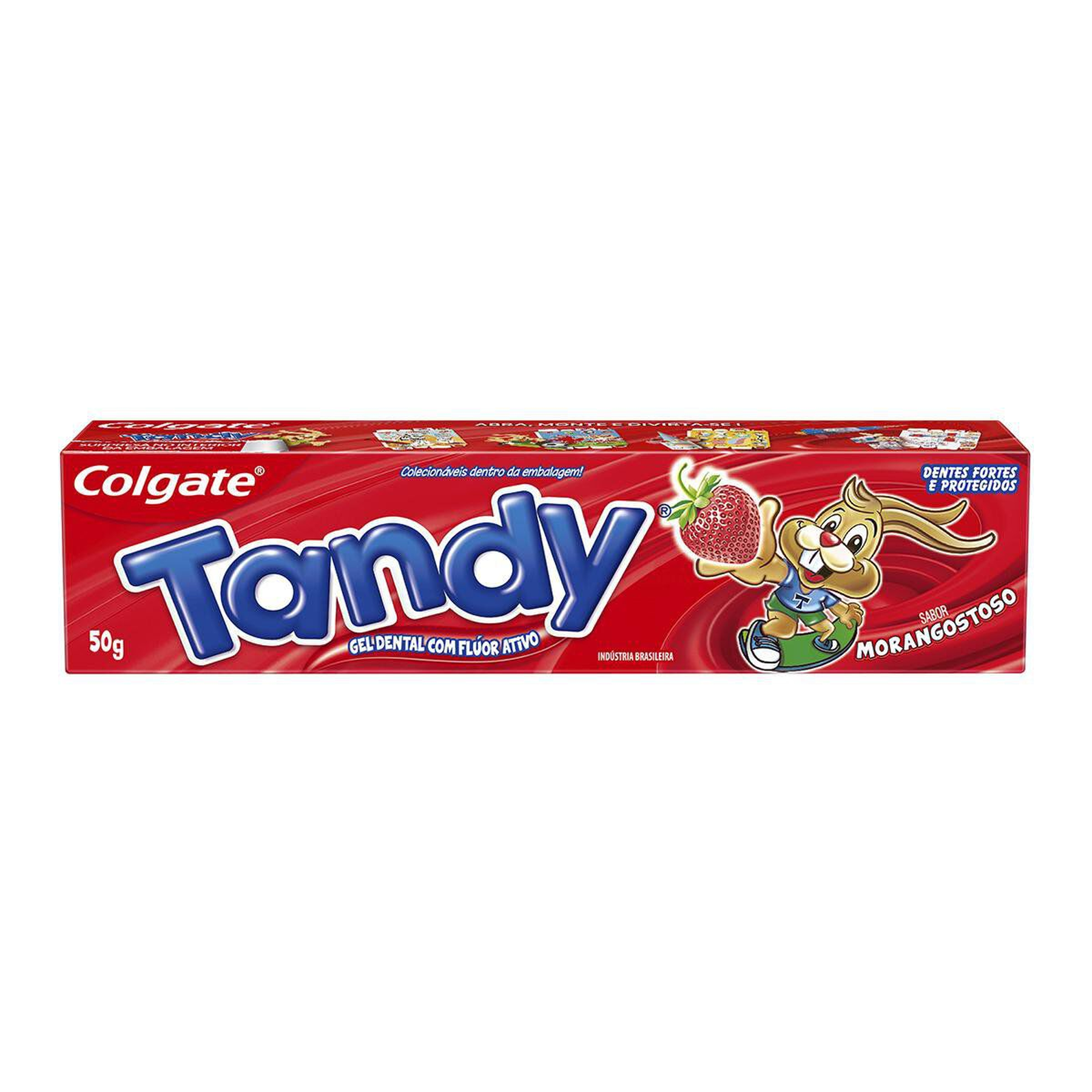 Gel Dental Infantil com Fl&uacute;or Morangostoso Tandy Caixa 50g&nbsp;