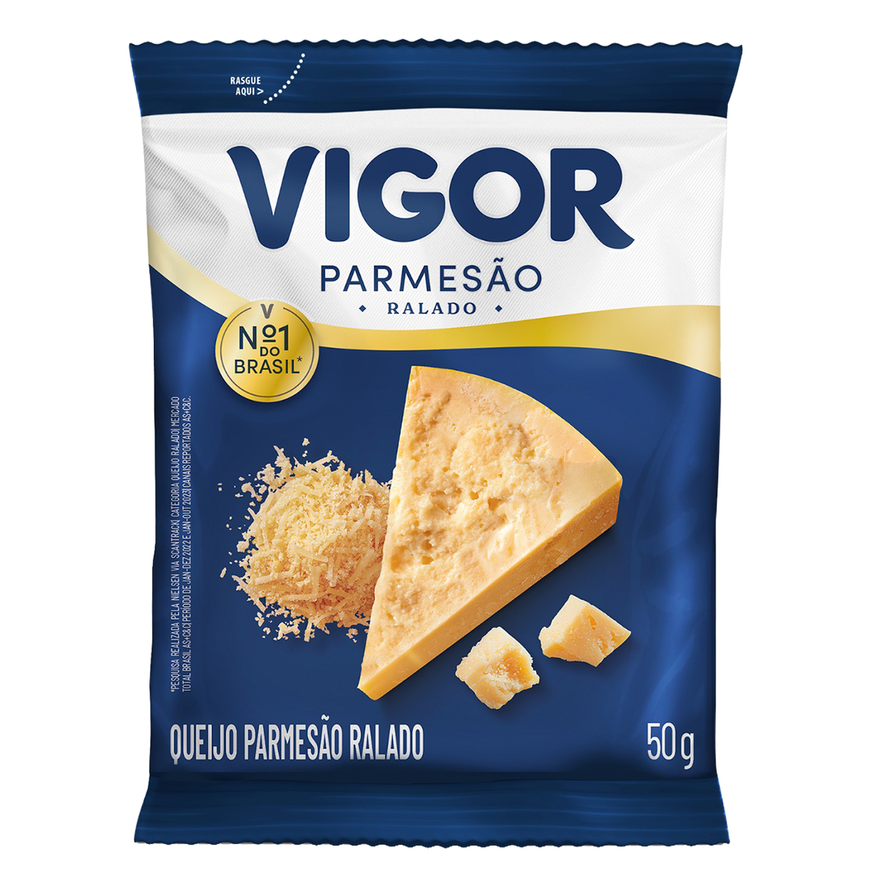 Queijo Parmes&atilde;o Ralado Vigor Pacote 50g