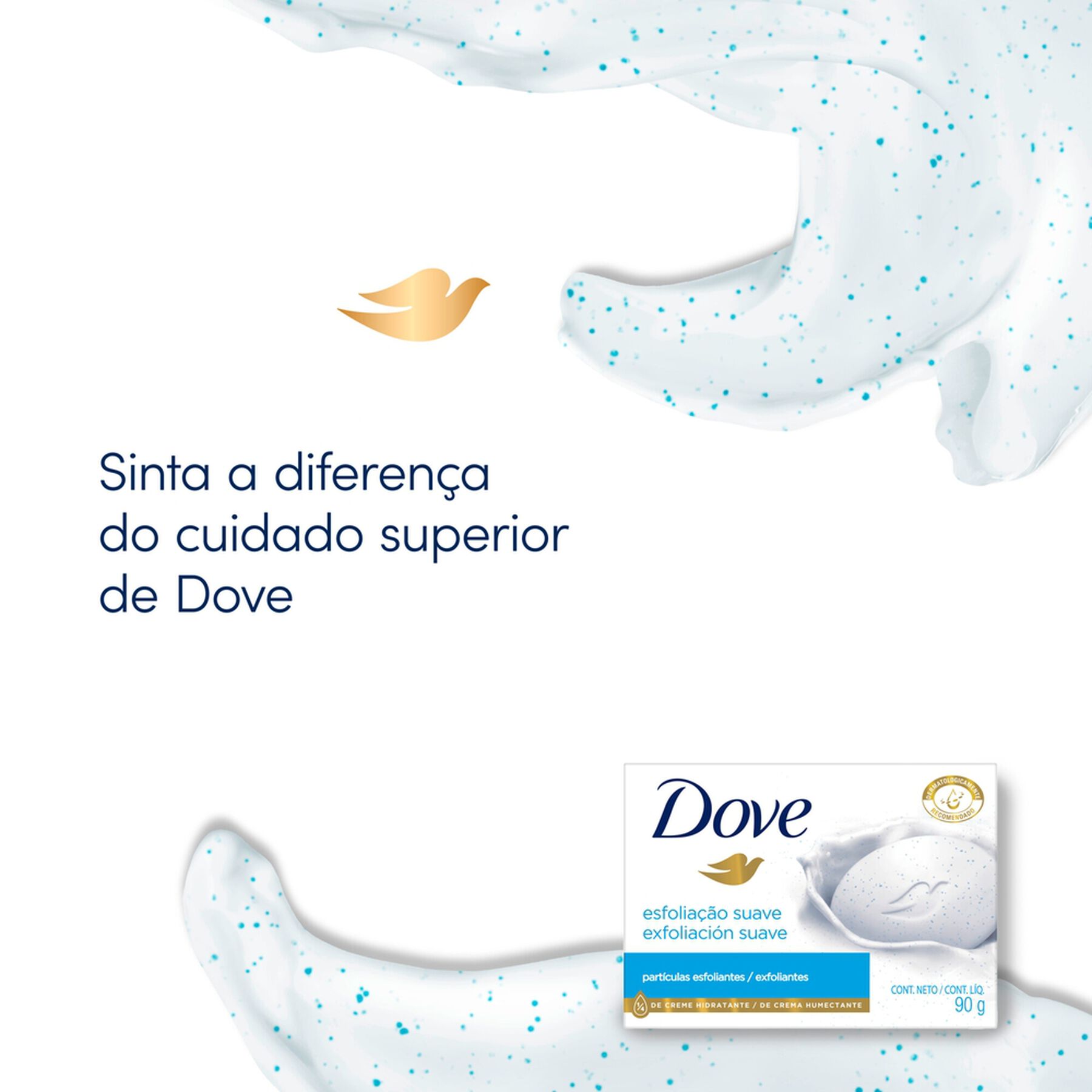 Sabonete em Barra Esfoliação Suave Dove Caixa 90g
