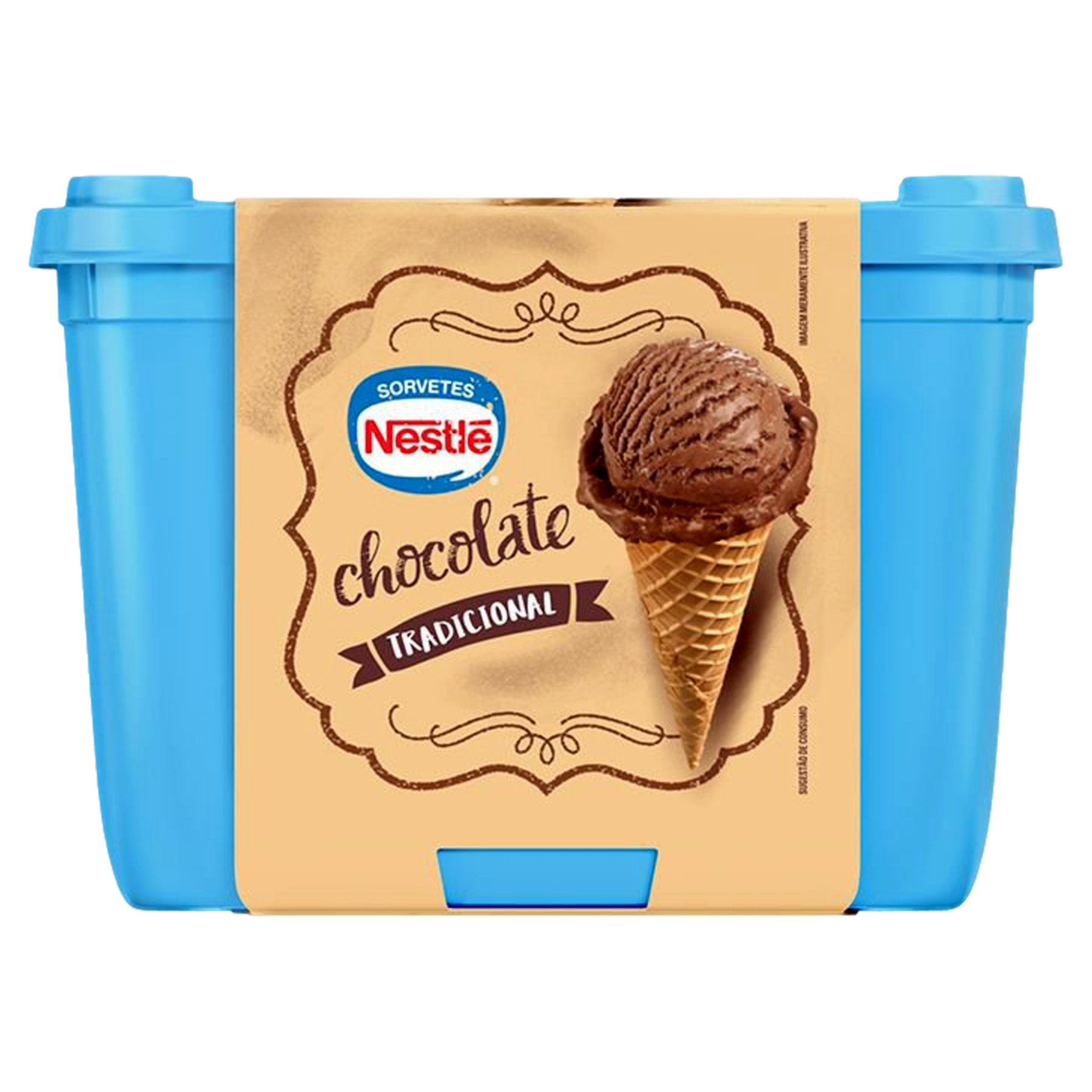 Sorvete Chocolate Tradicional Nestl&eacute; Pote 1,5l